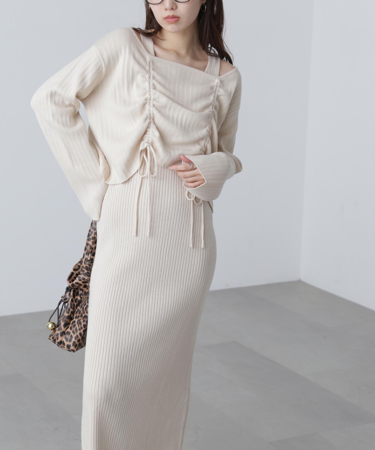 ドロストリブニットセットアップ