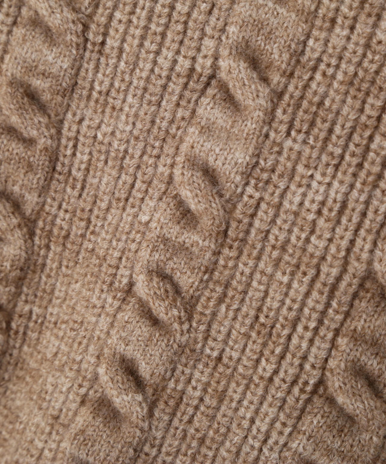 ケーブルニットカーデ×ワンピースセット