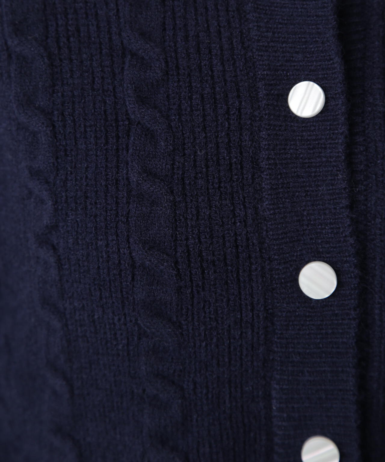 ケーブルニットカーデ×ワンピースセット