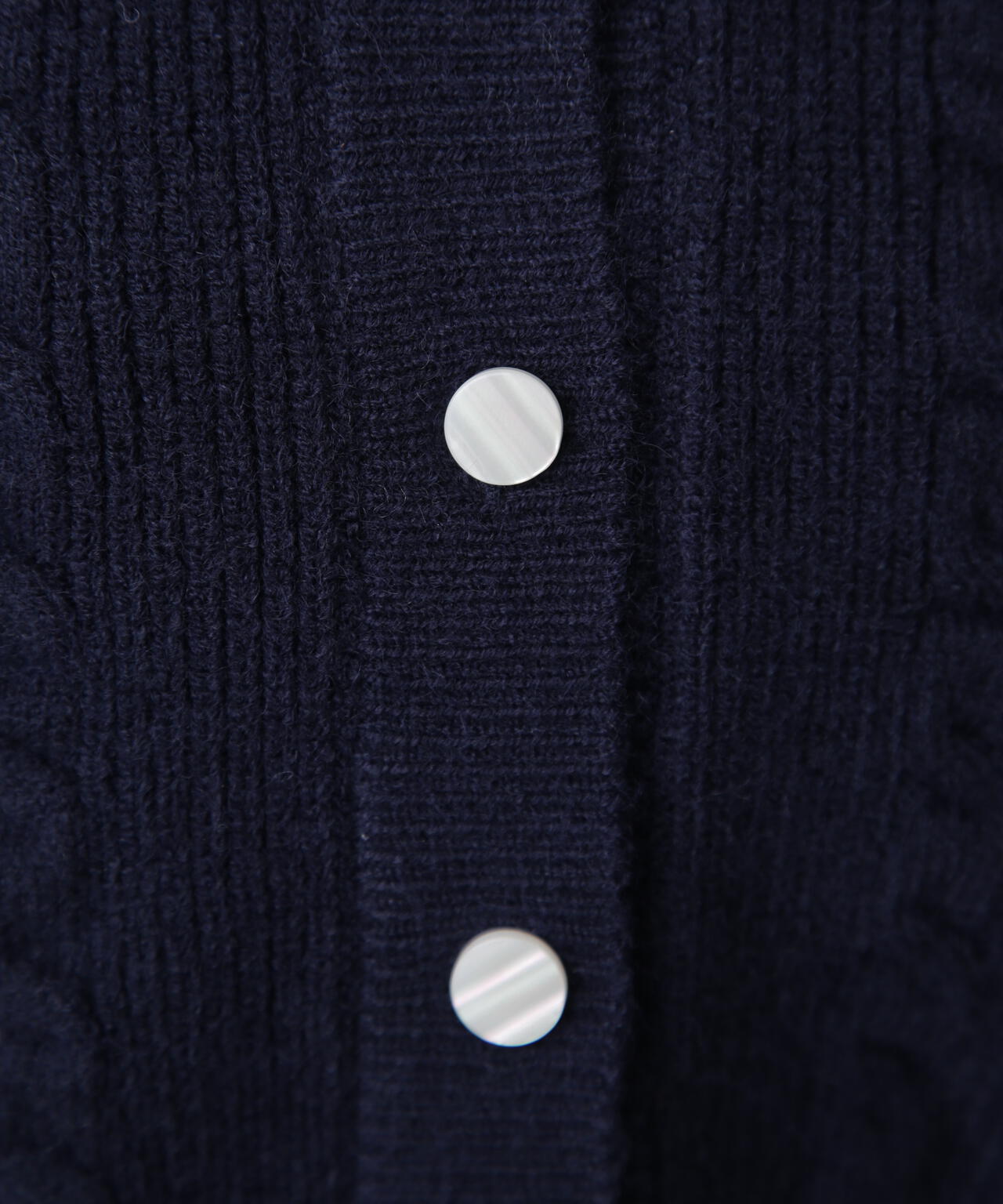 ケーブルニットカーデ×ワンピースセット