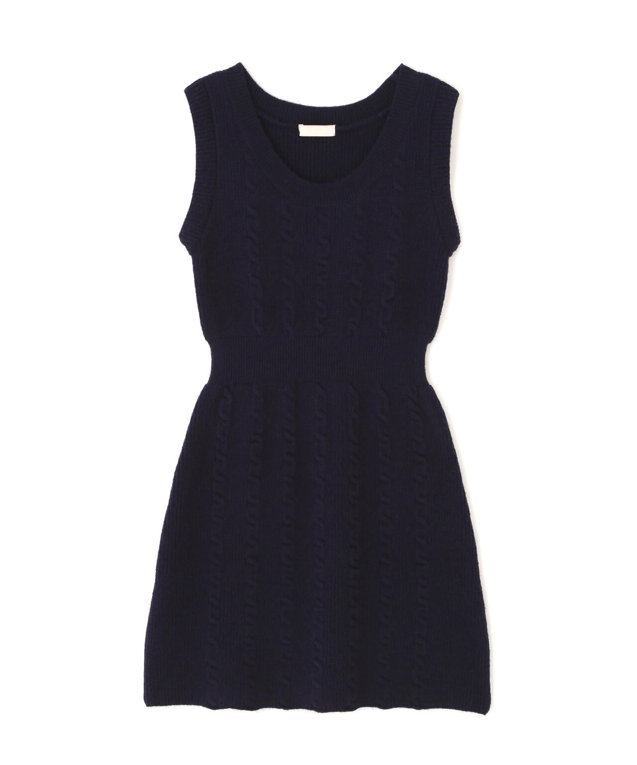 ケーブルニットカーデ×ワンピースセット