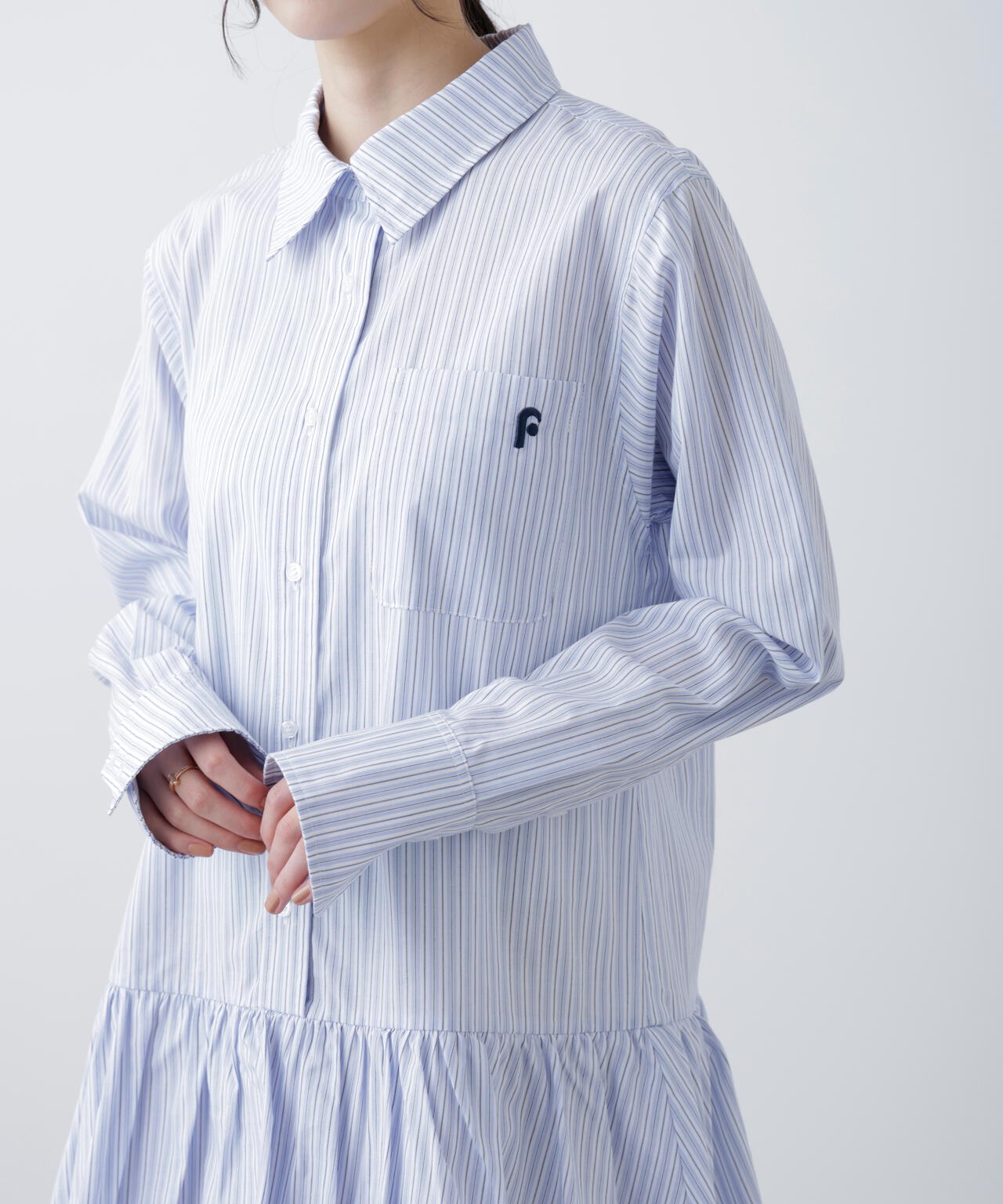 バルーンシャツミニワンピース