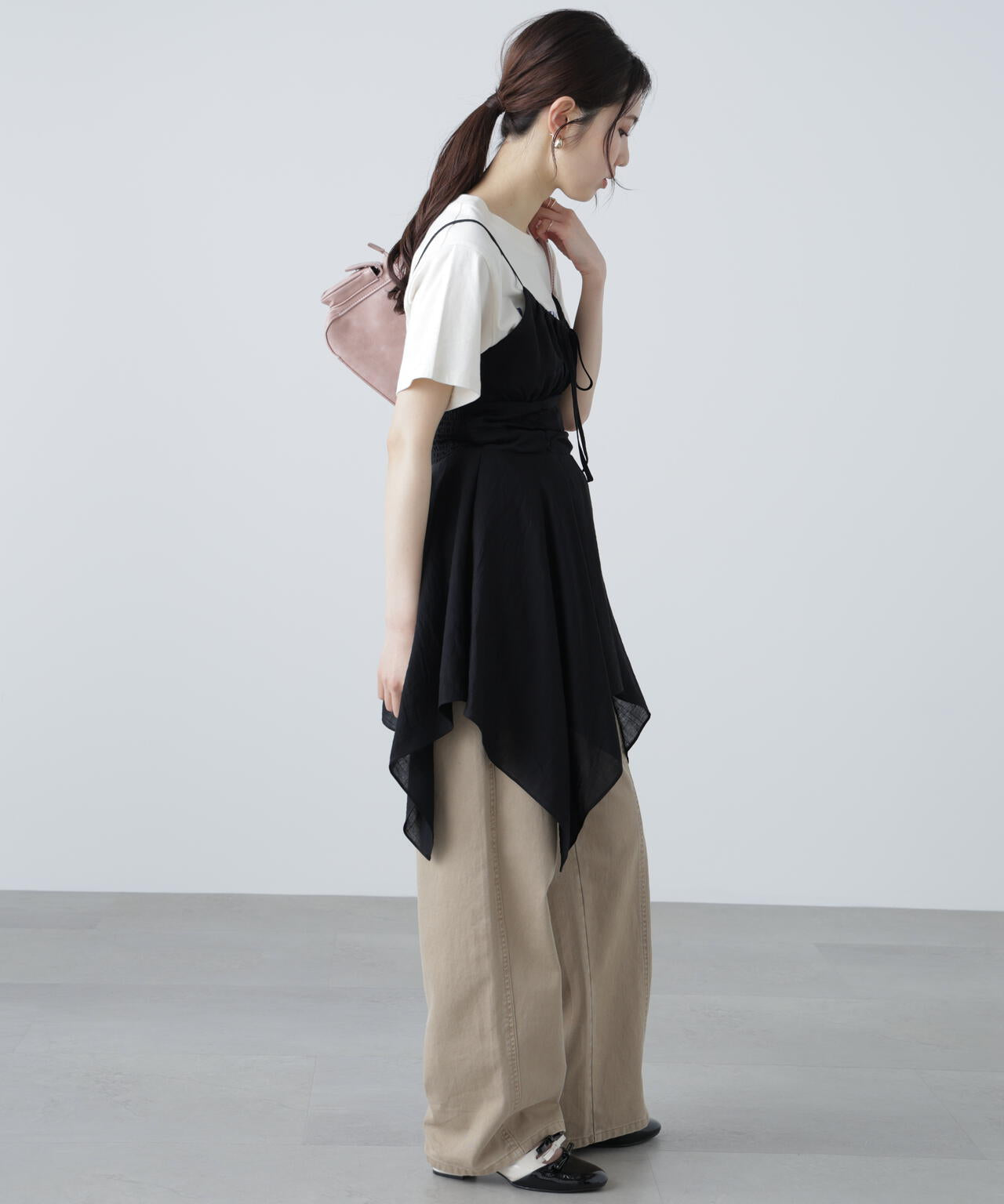 【オフベースドット 追加生産予約】イレヘムチュニックキャミワンピース