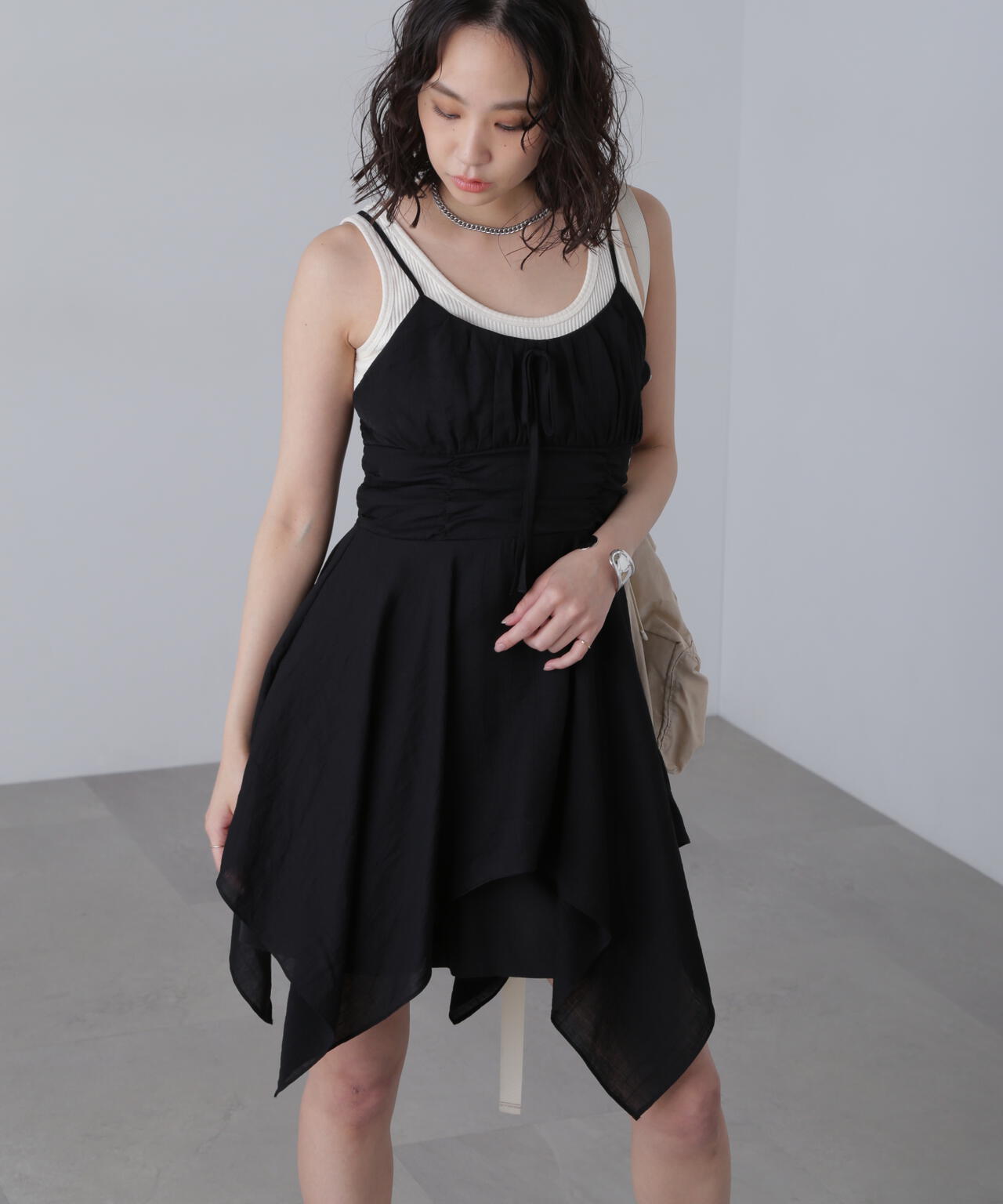 【オフベースドット 追加生産予約】イレヘムチュニックキャミワンピース