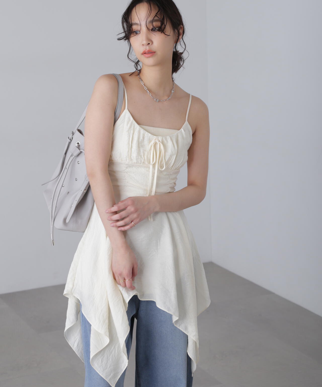 【オフベースドット 追加生産予約】イレヘムチュニックキャミワンピース