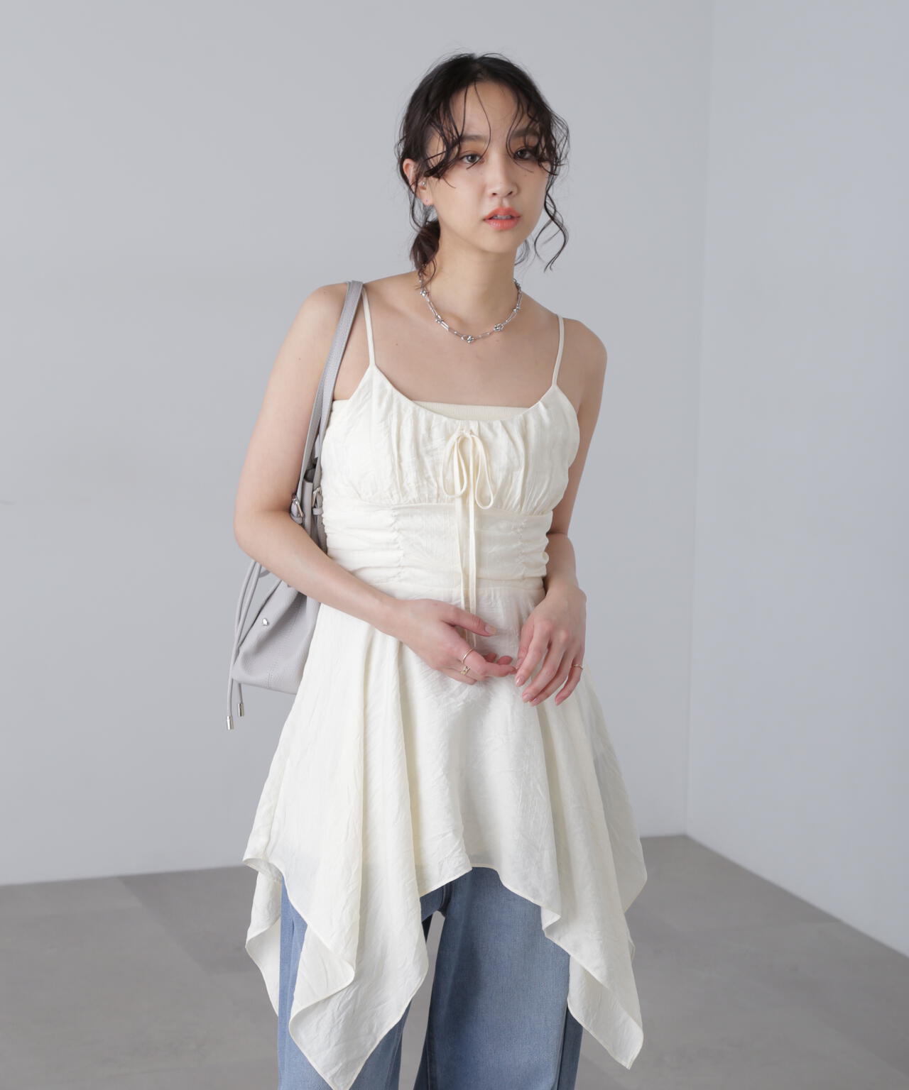 【オフベースドット 追加生産予約】イレヘムチュニックキャミワンピース