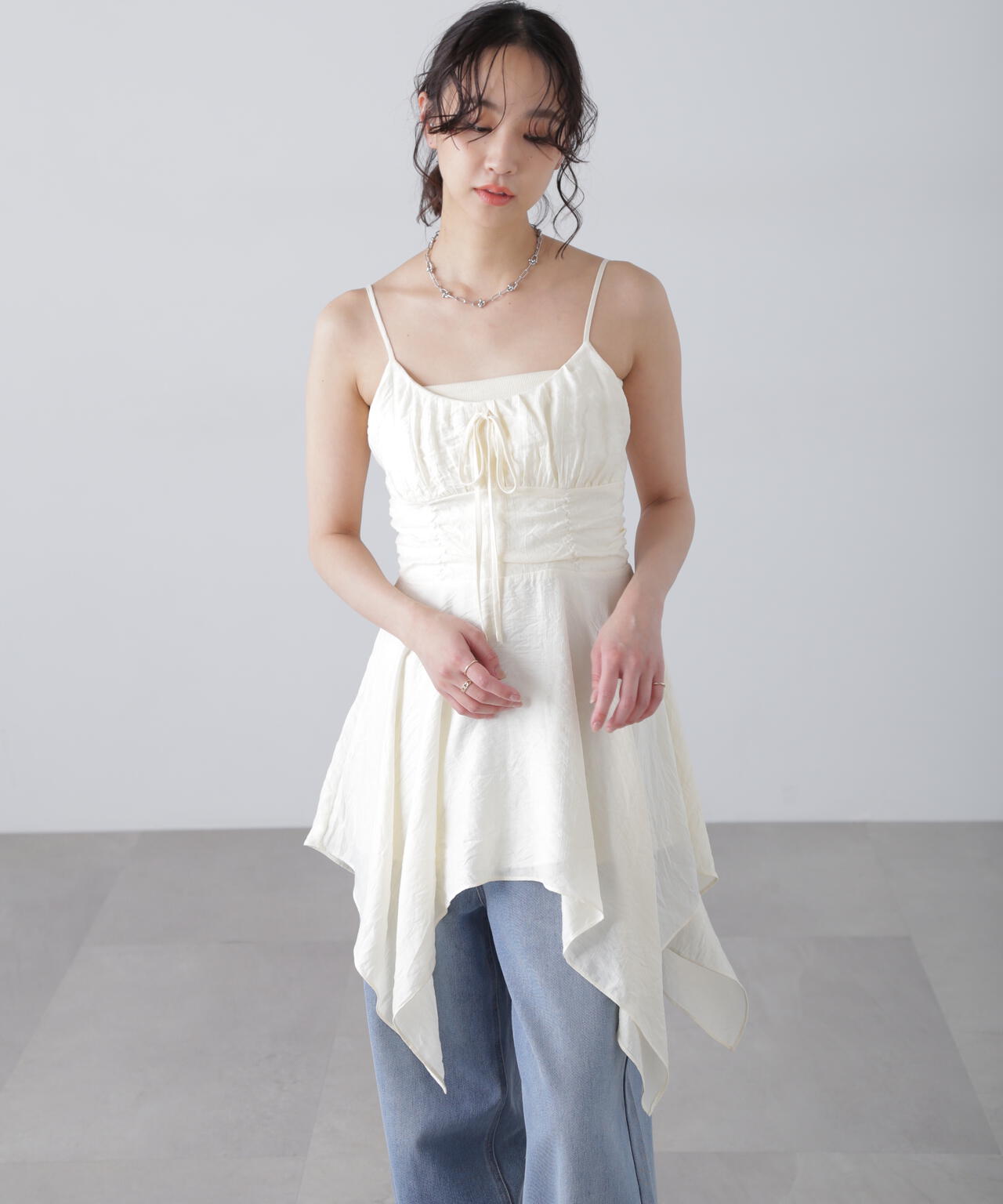 【オフベースドット 追加生産予約】イレヘムチュニックキャミワンピース