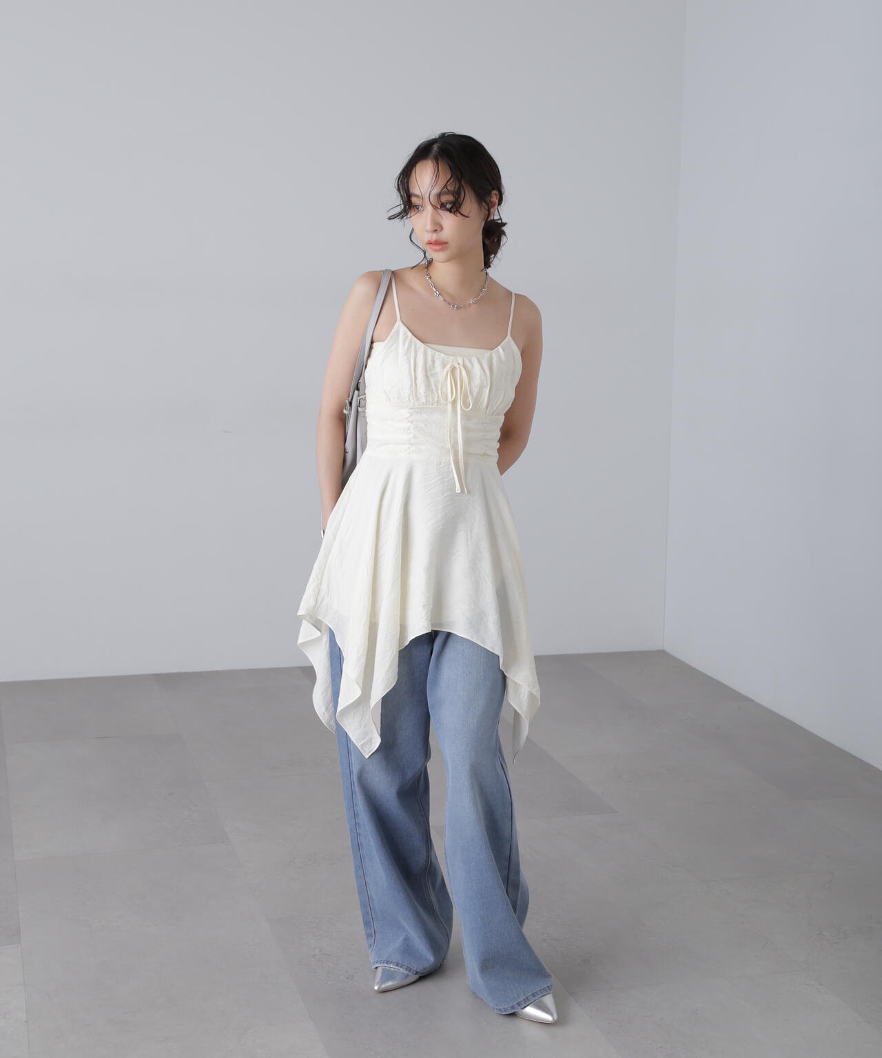 【オフベースドット 追加生産予約】イレヘムチュニックキャミワンピース