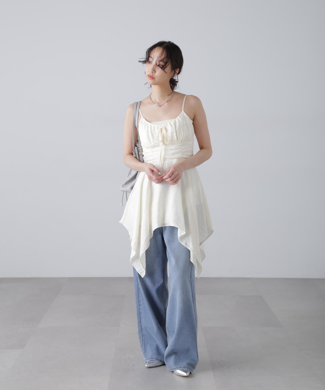 【オフベースドット 追加生産予約】イレヘムチュニックキャミワンピース