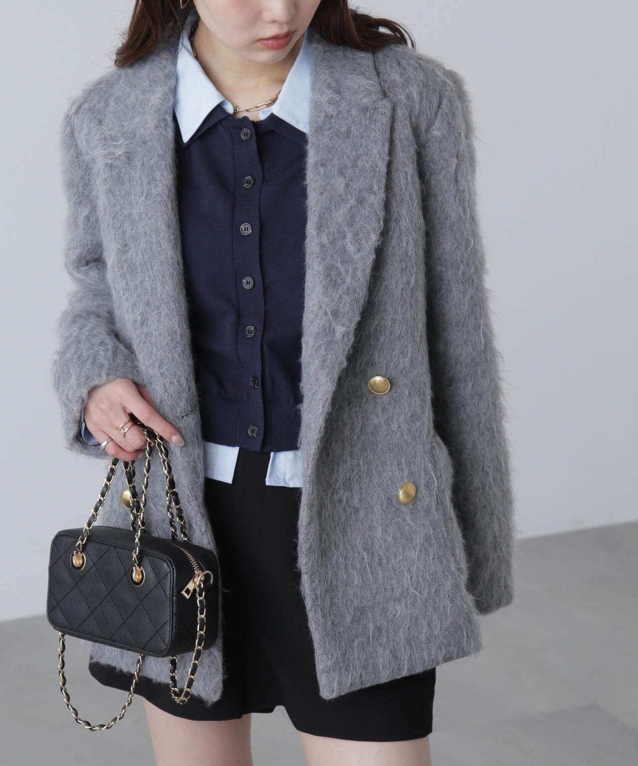 【MFM】シャギーダブルジャケット