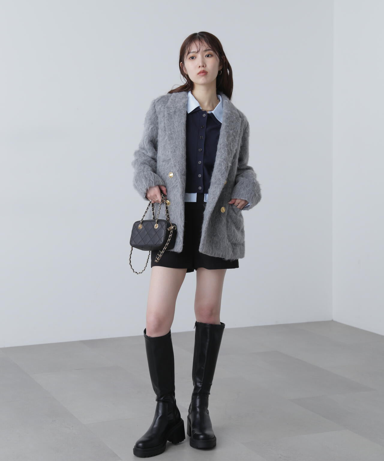 【MFM】シャギーダブルジャケット