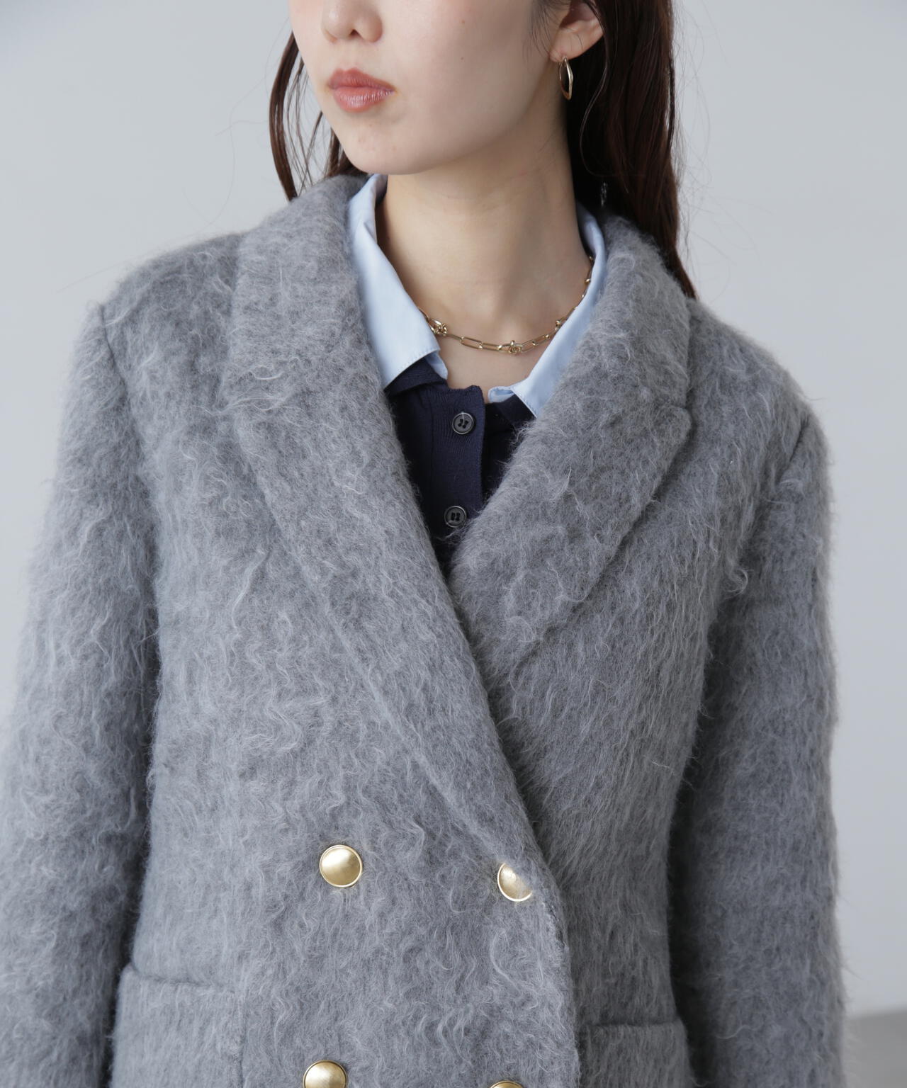 【MFM】シャギーダブルジャケット