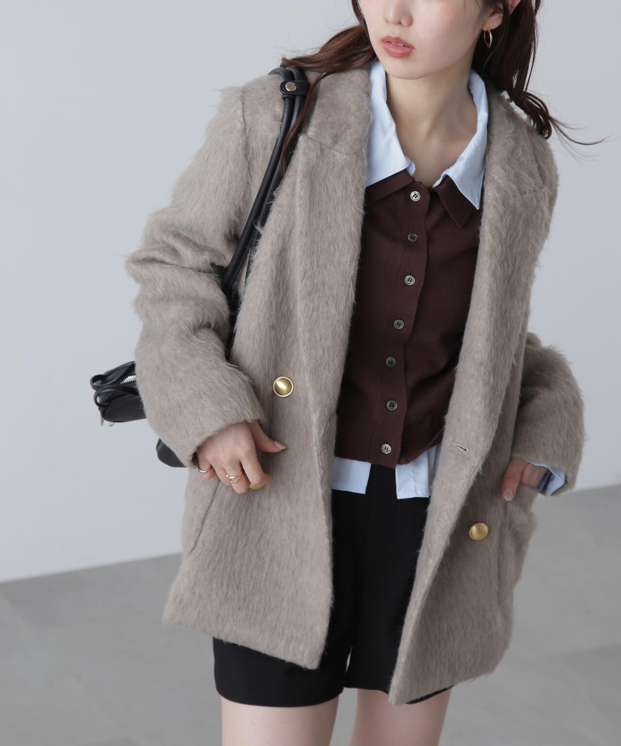 【MFM】シャギーダブルジャケット