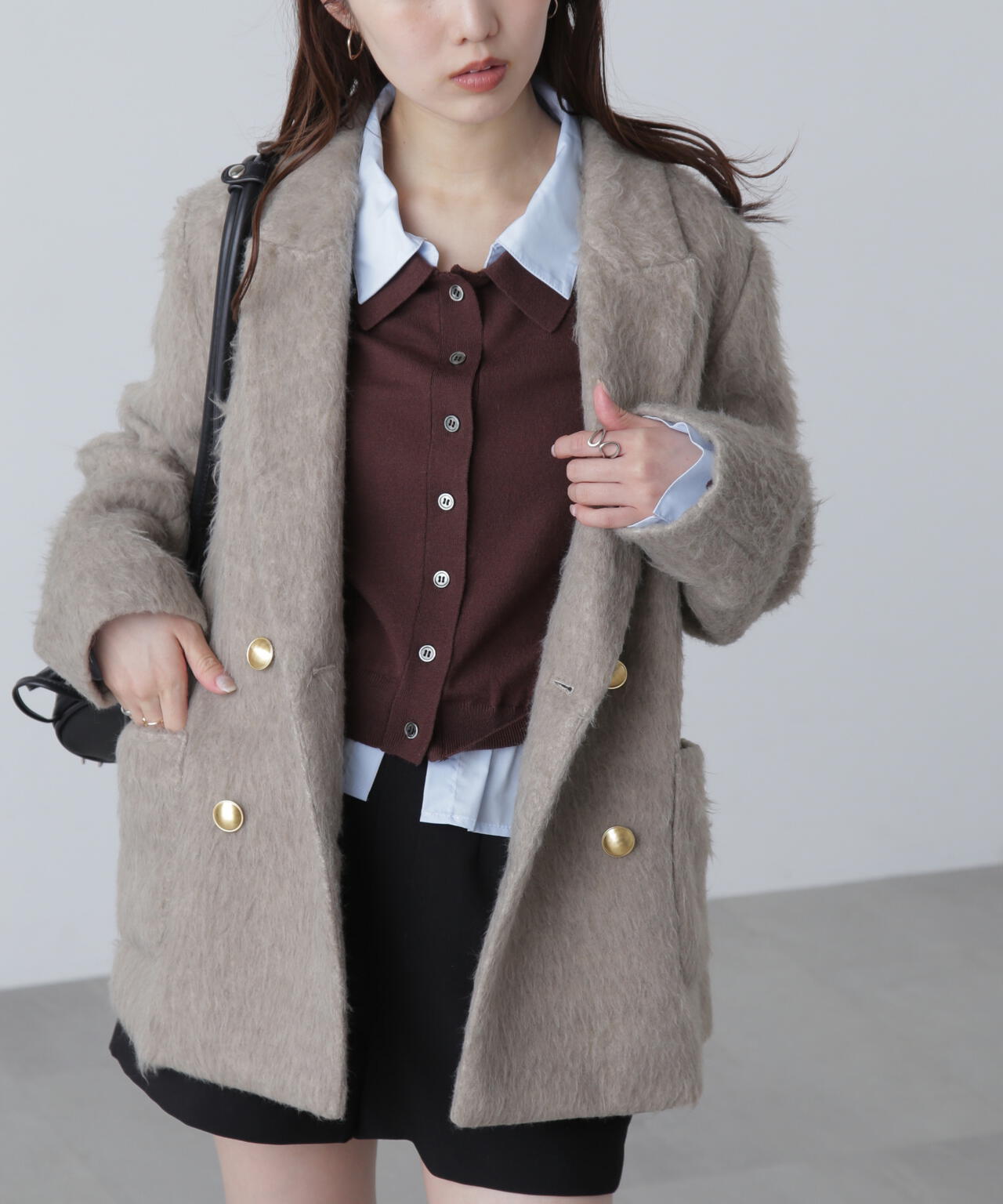 【MFM】シャギーダブルジャケット