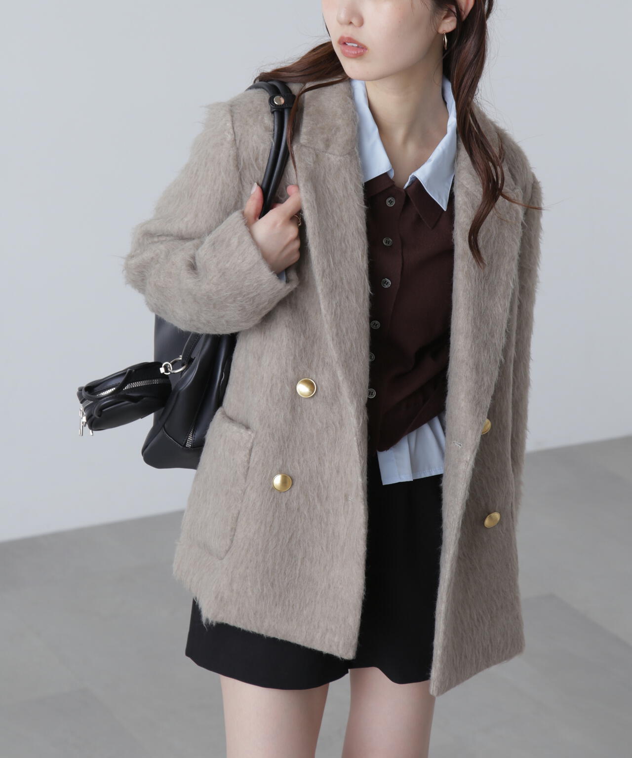 【MFM】シャギーダブルジャケット