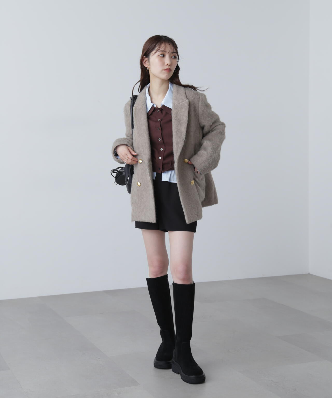 【MFM】シャギーダブルジャケット