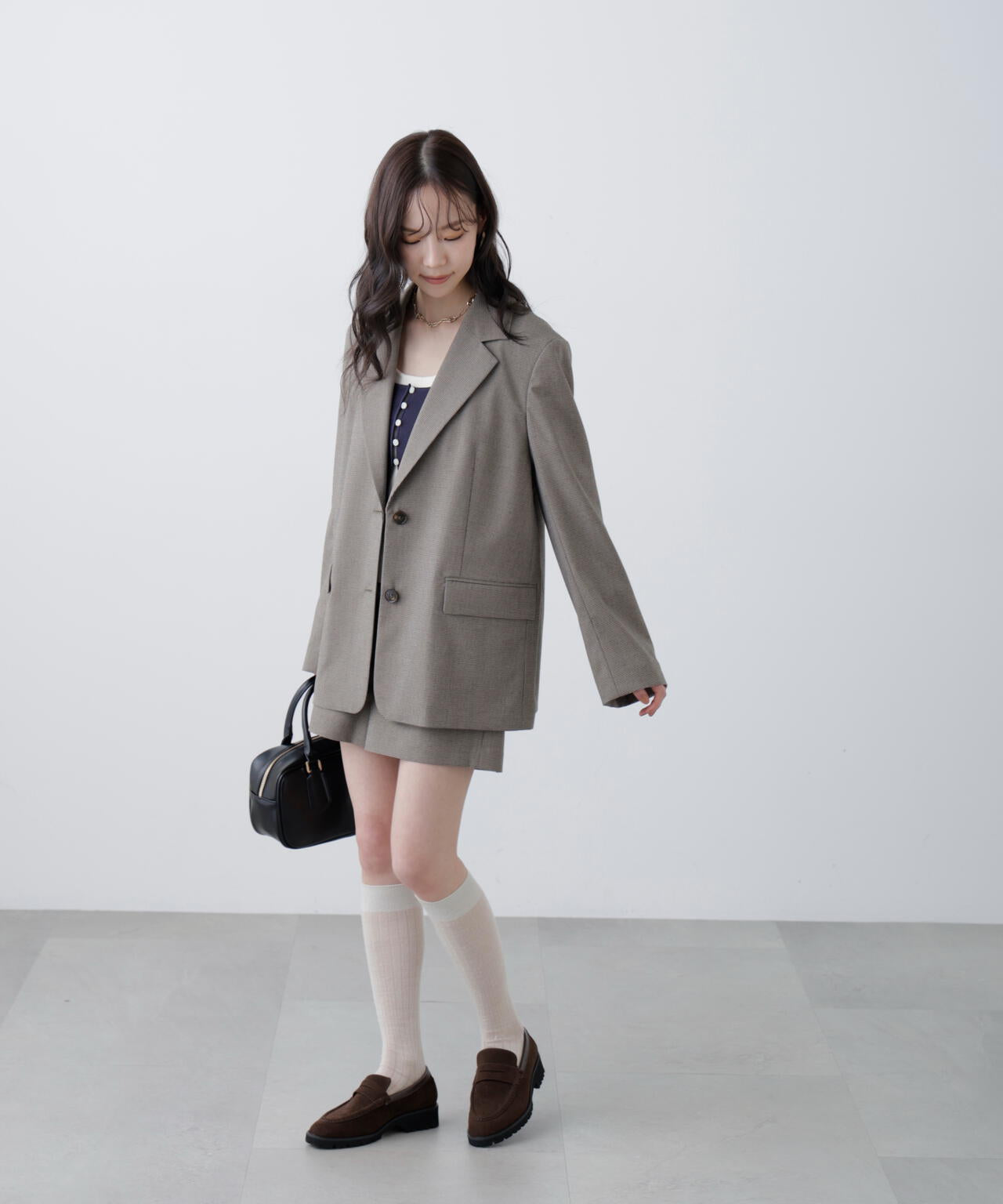 〈セットアップ対応〉オーバーサイズシングルジャケット