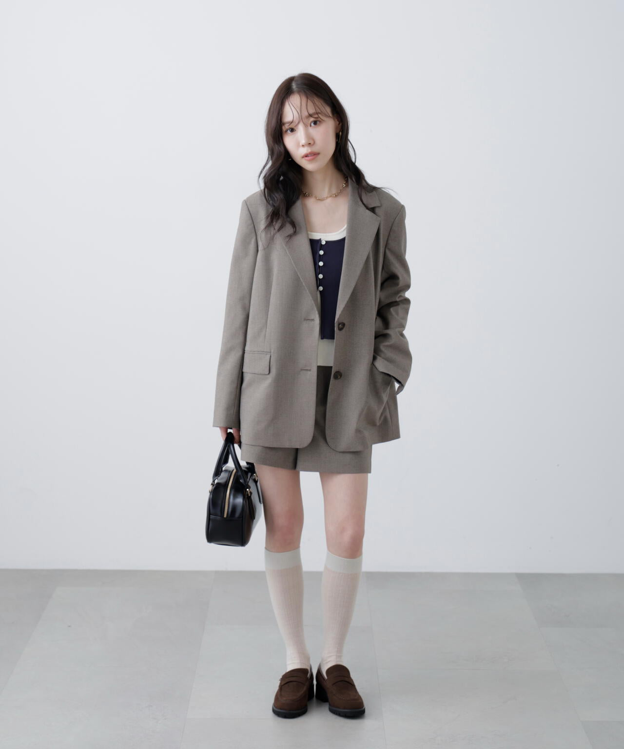 〈セットアップ対応〉オーバーサイズシングルジャケット