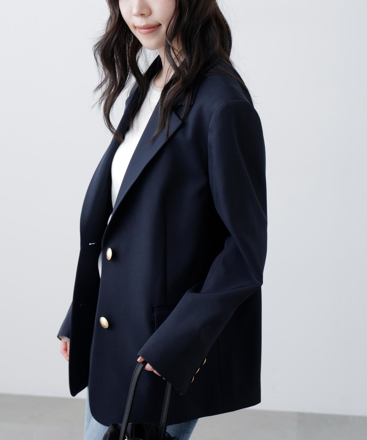 〈セットアップ対応〉オーバーサイズシングルジャケット