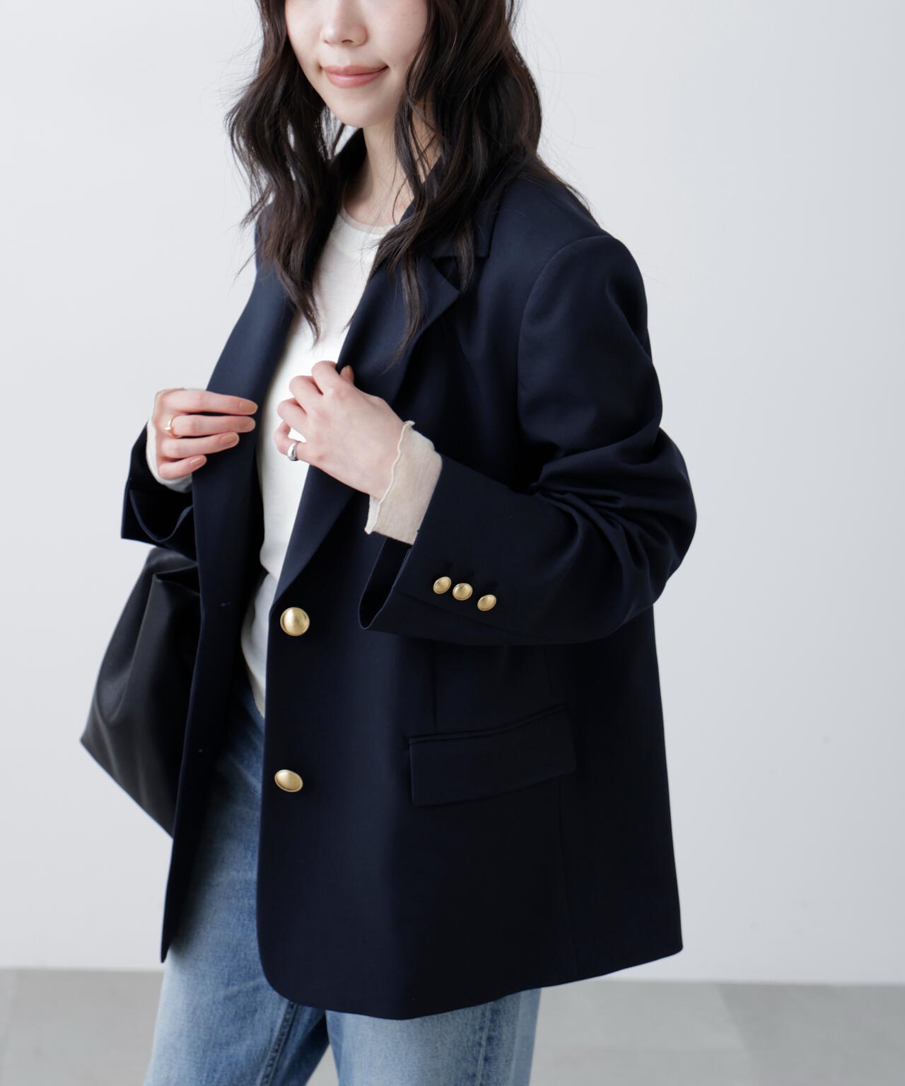 〈セットアップ対応〉オーバーサイズシングルジャケット