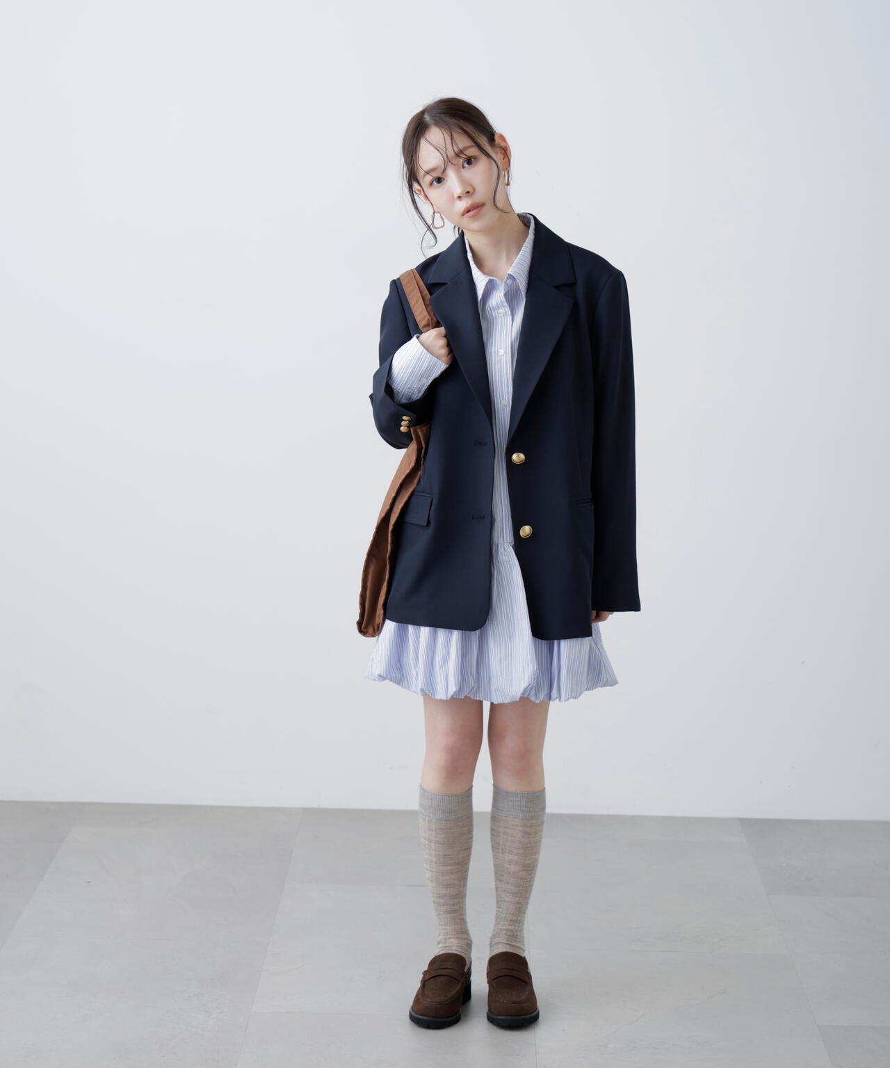 〈セットアップ対応〉オーバーサイズシングルジャケット