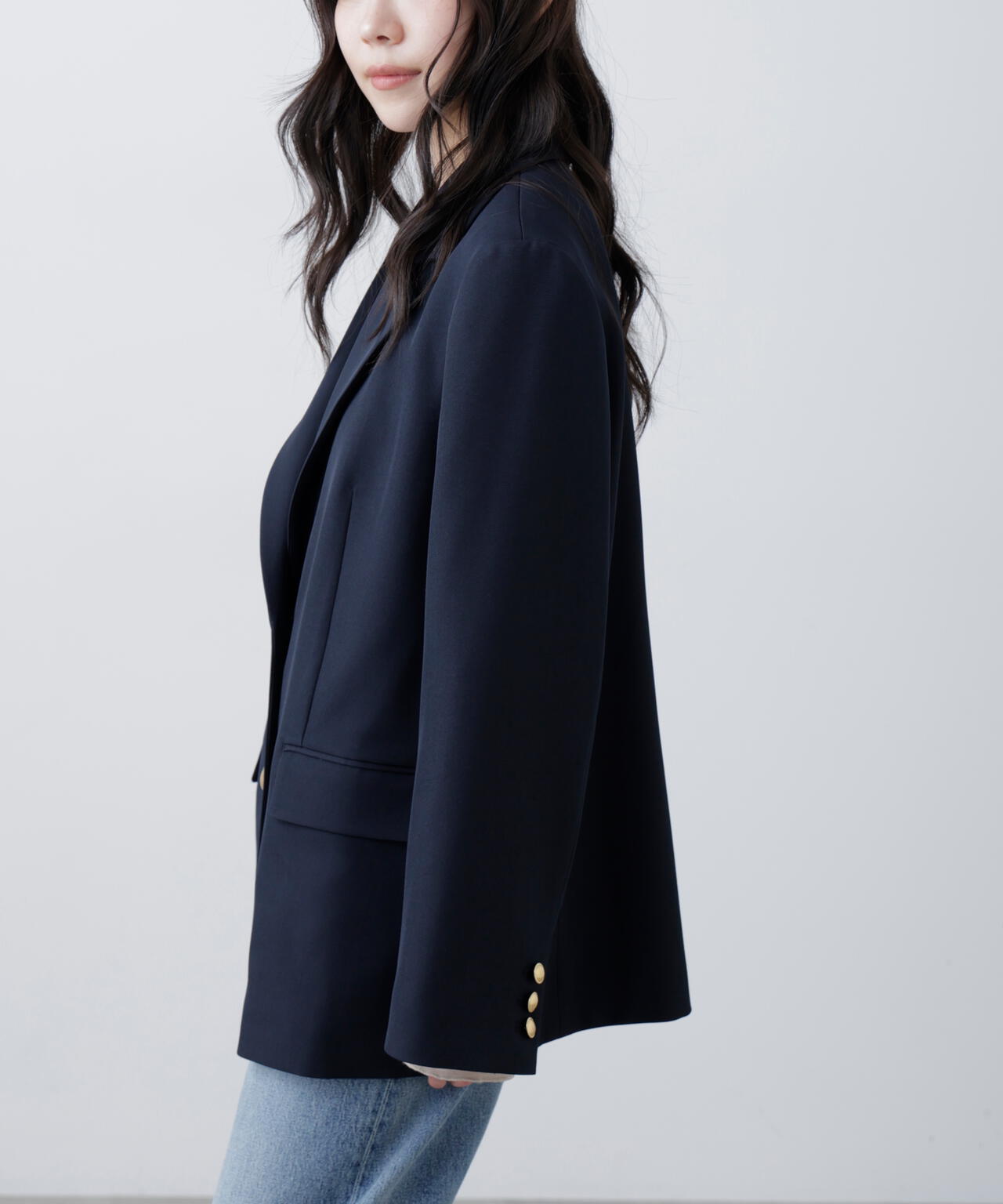 〈セットアップ対応〉オーバーサイズシングルジャケット