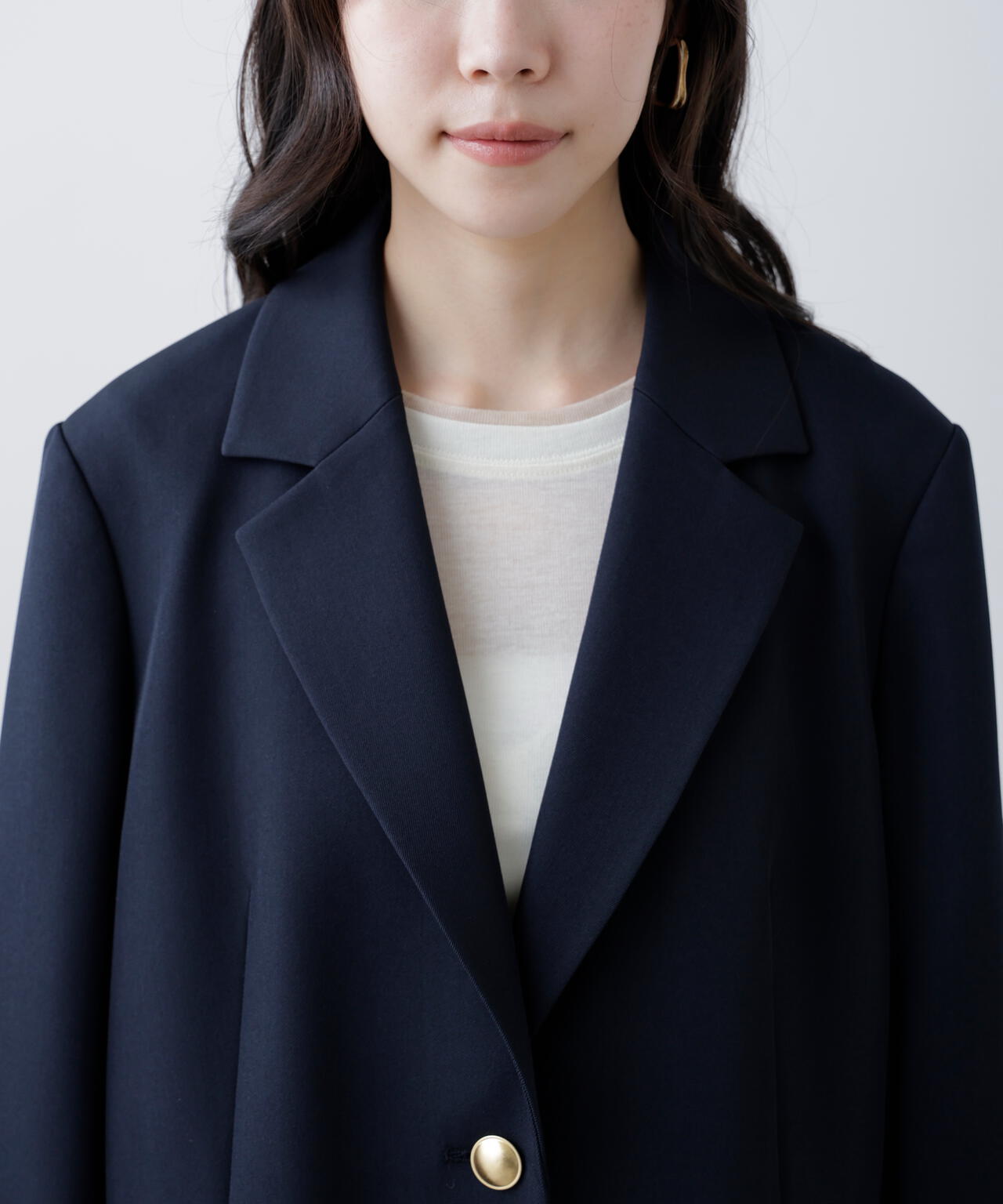 〈セットアップ対応〉オーバーサイズシングルジャケット