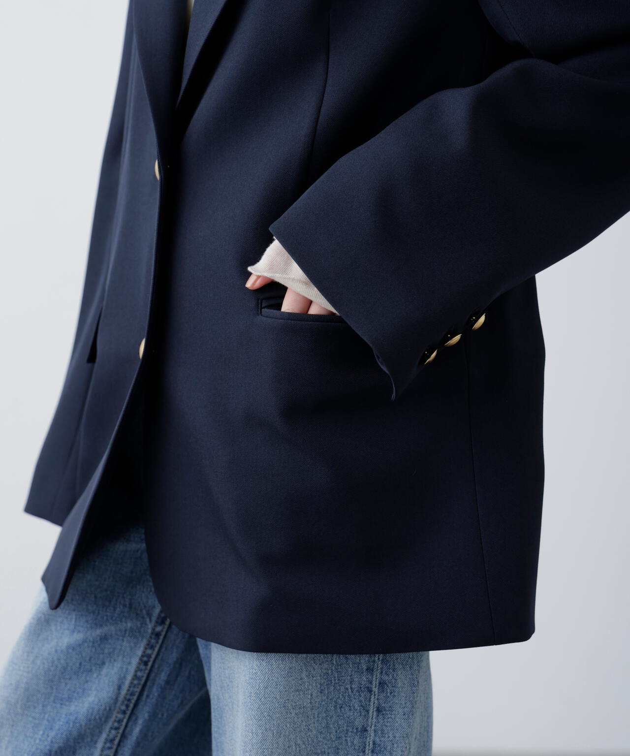 〈セットアップ対応〉オーバーサイズシングルジャケット