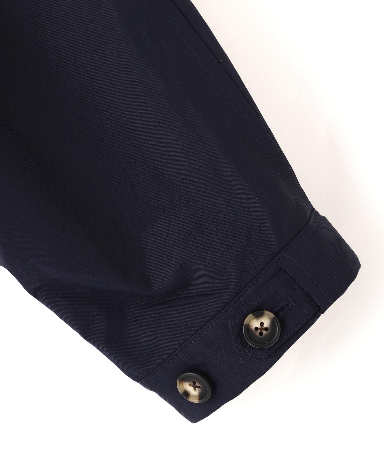 スタンドカラーロングトレンチコート