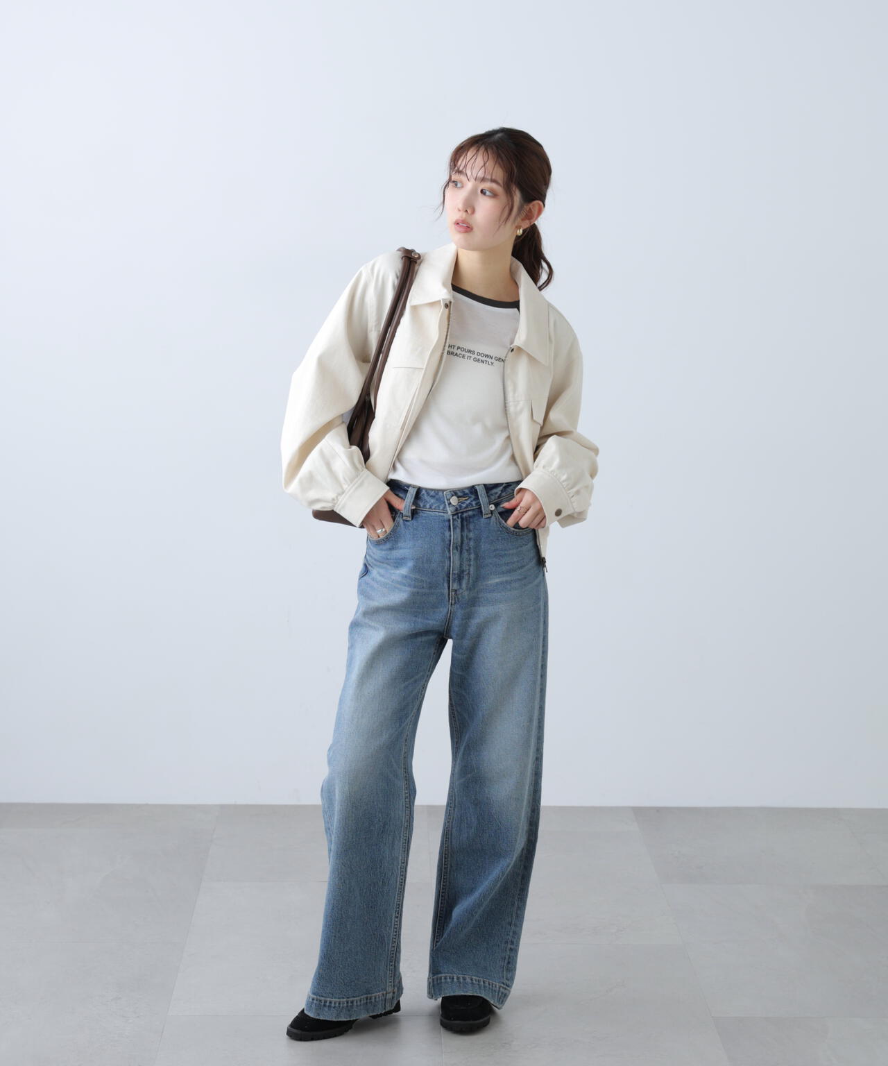 〈セットアップ対応〉ショート丈ブルゾン