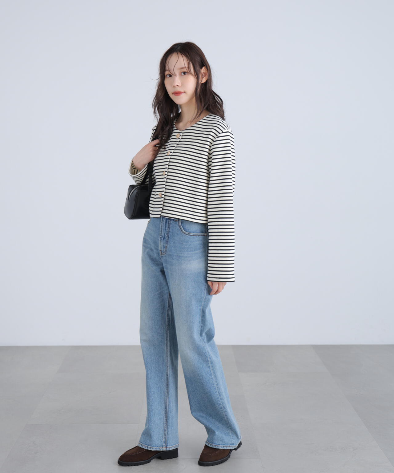 金ボタンノーカラージャケット