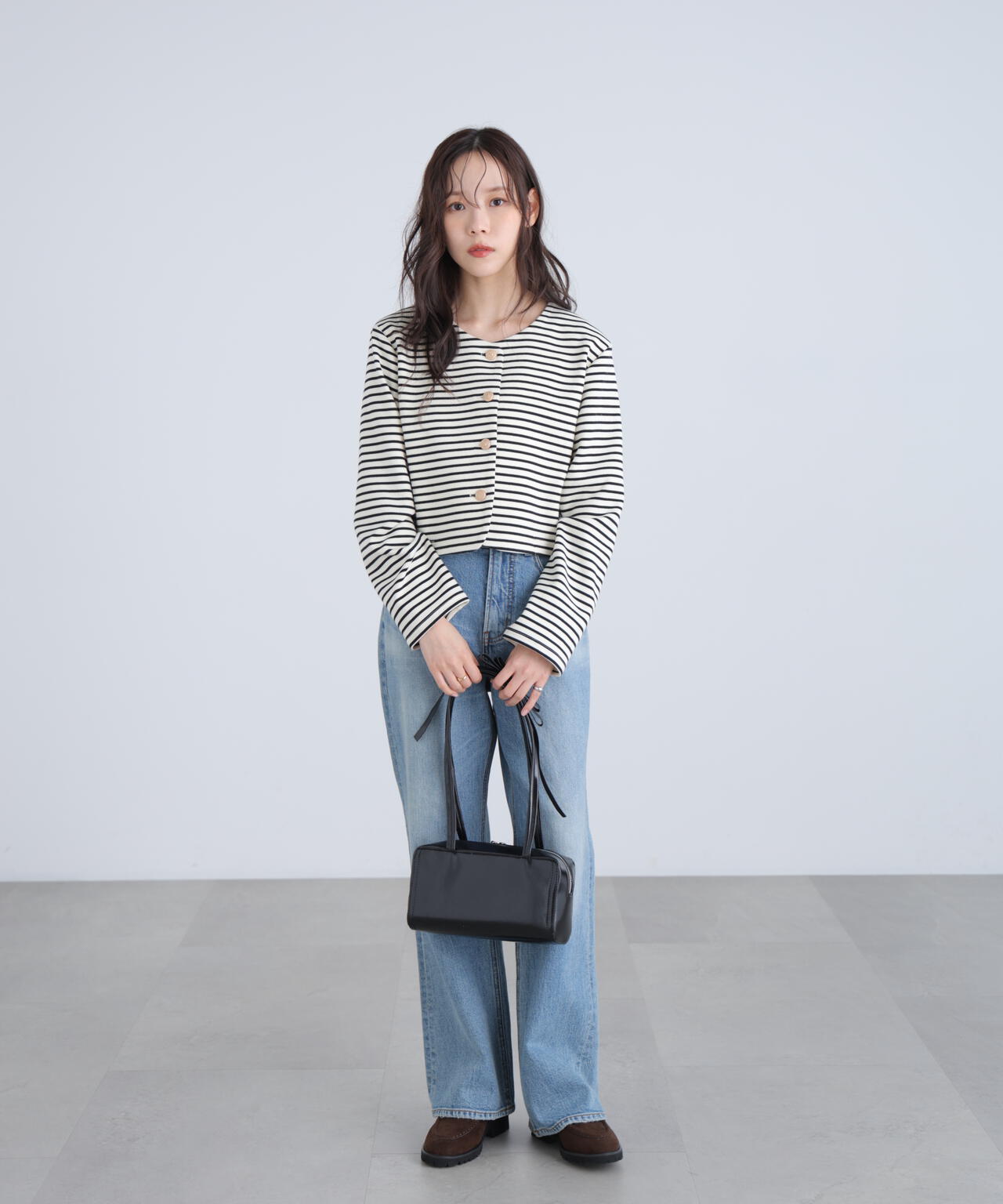 金ボタンノーカラージャケット