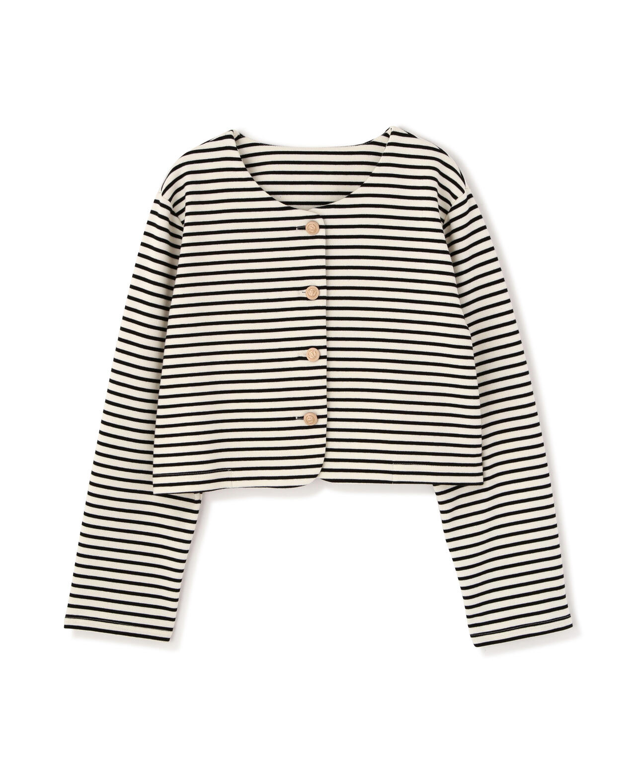 金ボタンノーカラージャケット