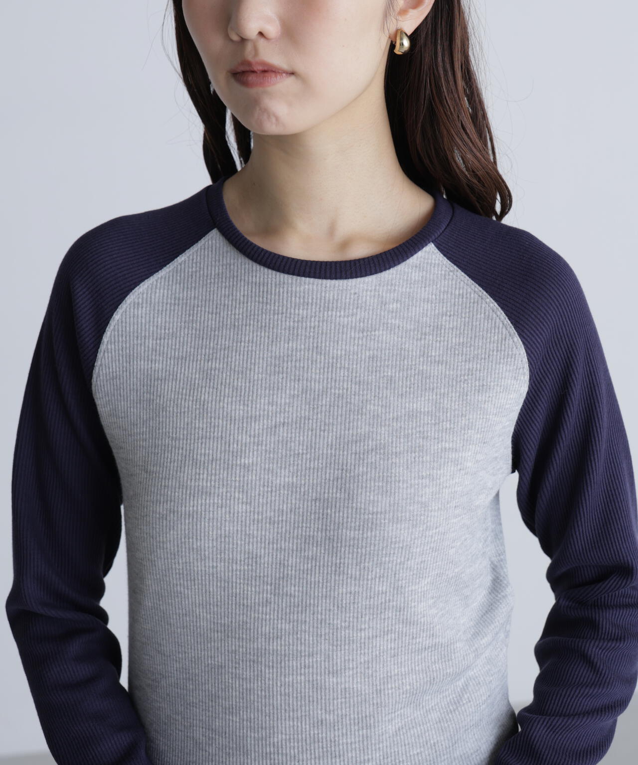 ラグラン長袖カットソー