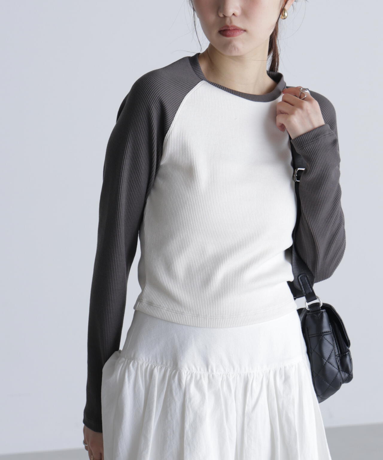 ラグラン長袖カットソー