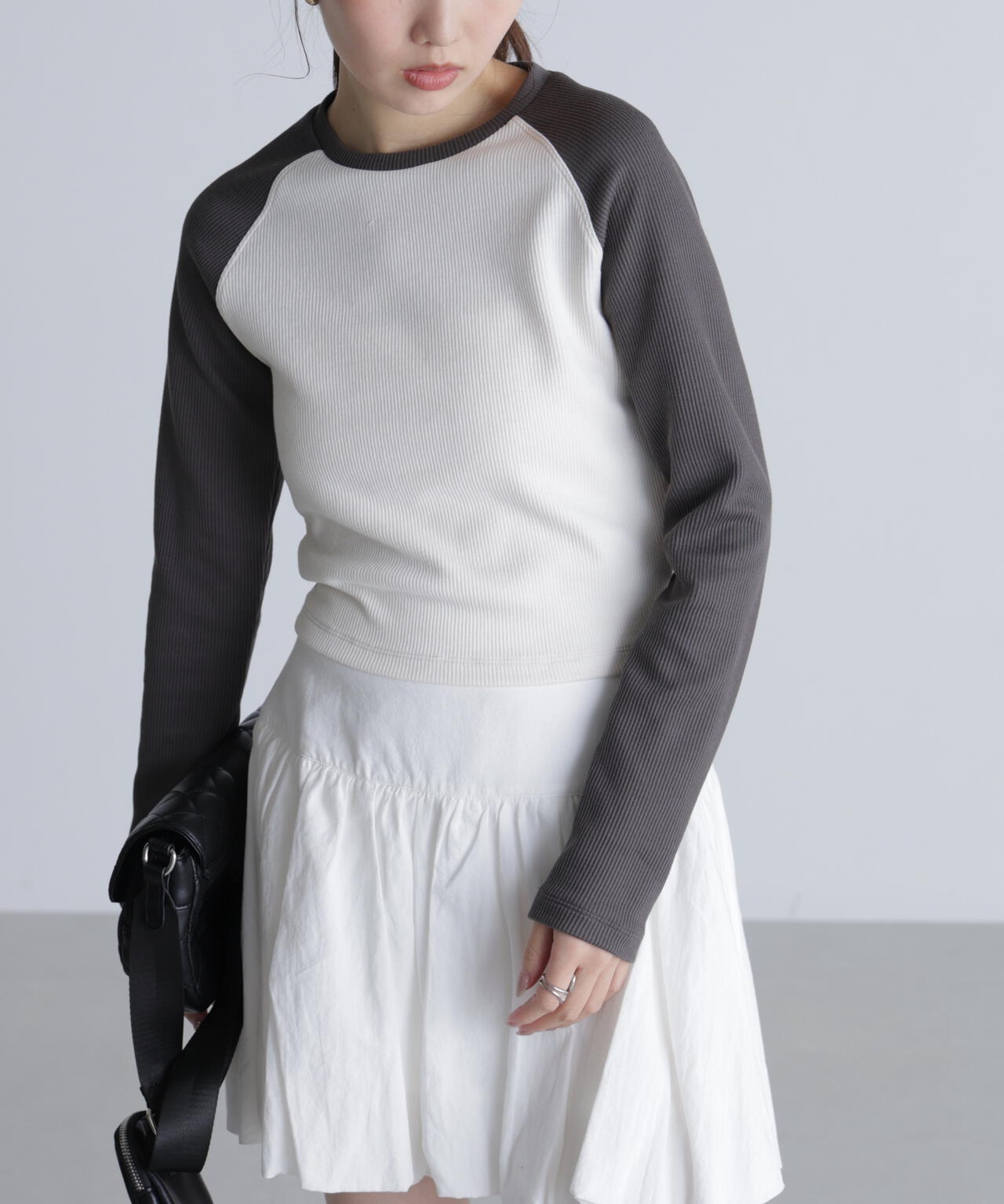 ラグラン長袖カットソー