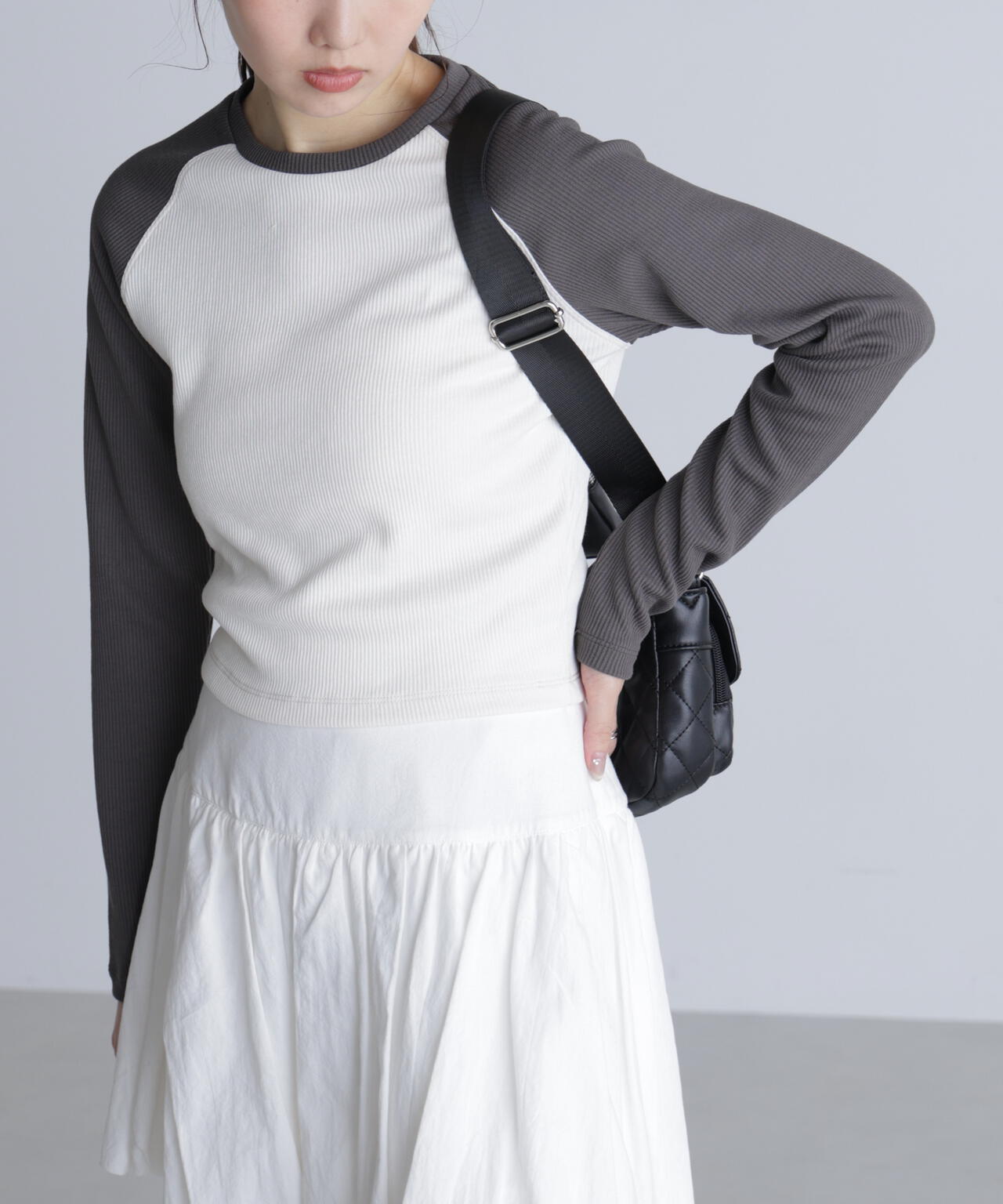 ラグラン長袖カットソー