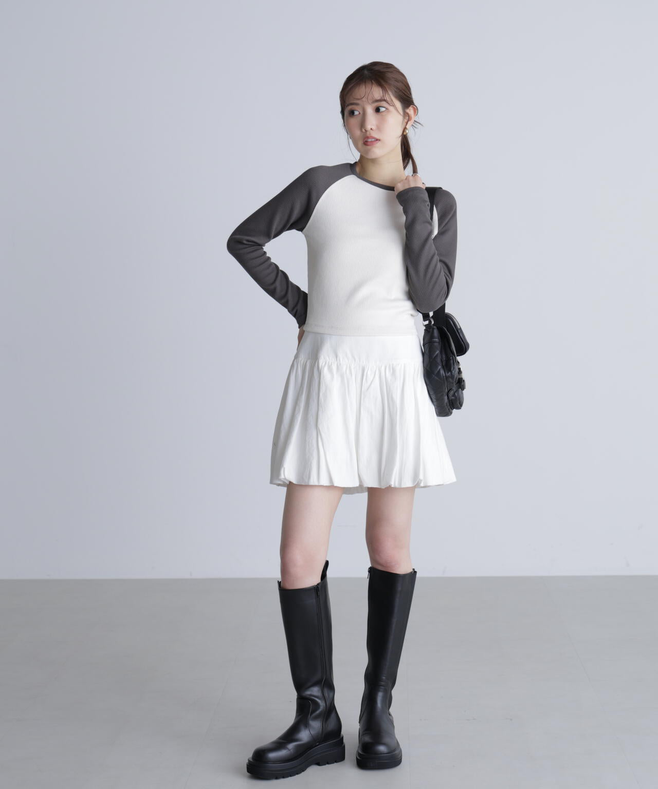 ラグラン長袖カットソー