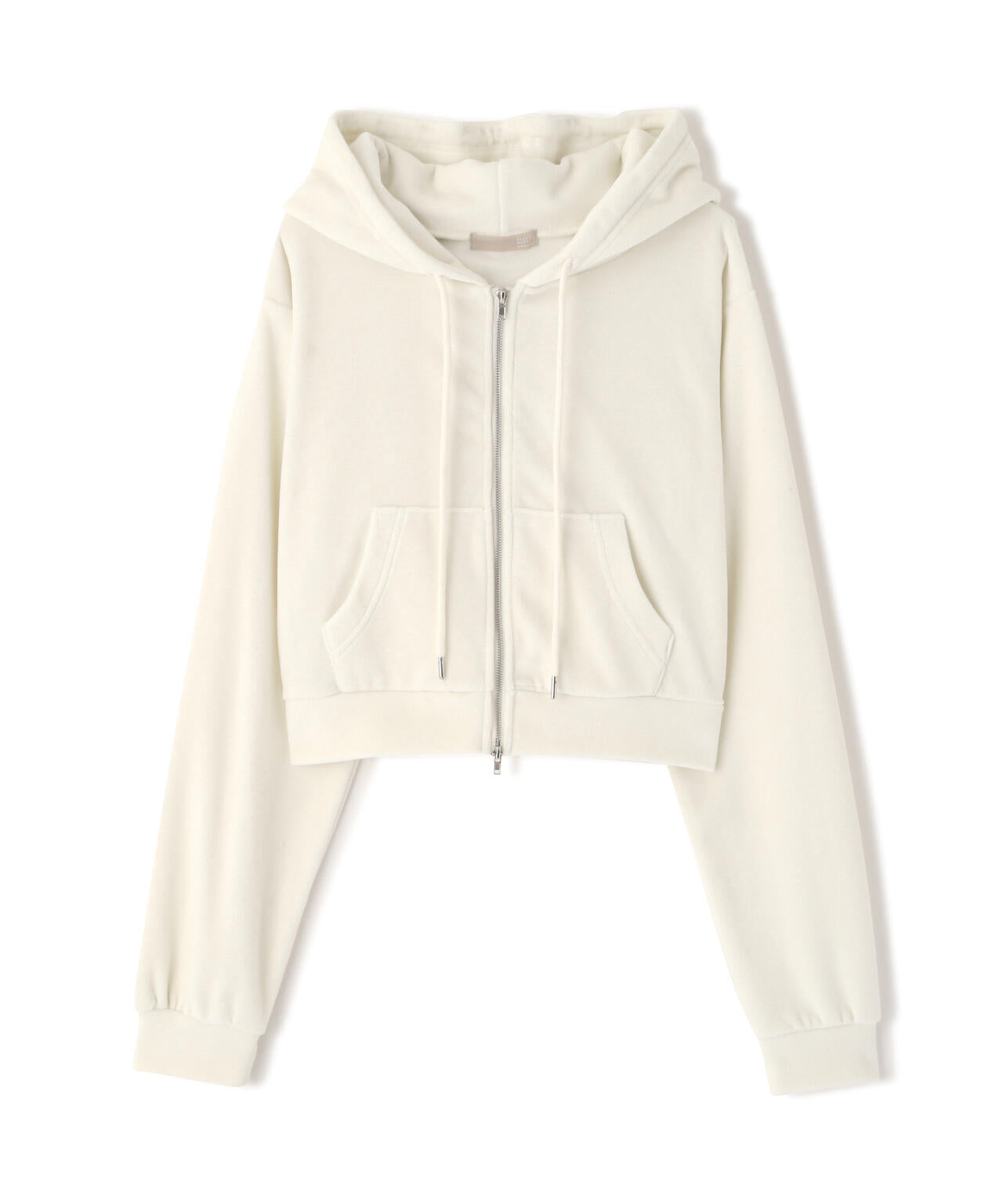 Wジップベロアパーカー