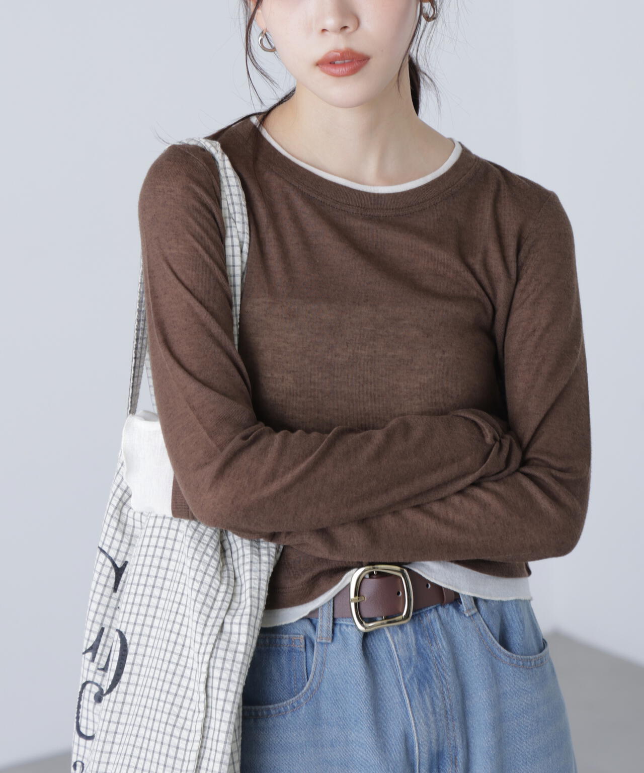 【追加生産予約】シアーテレコレイヤード風カットソー