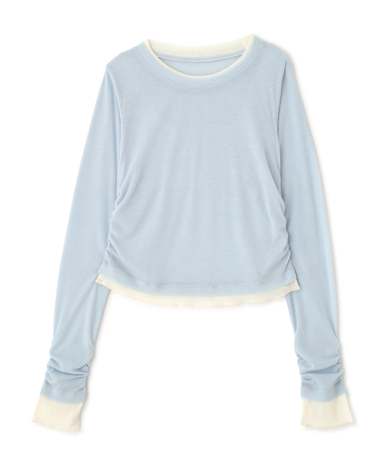 【追加生産予約】シアーテレコレイヤード風カットソー