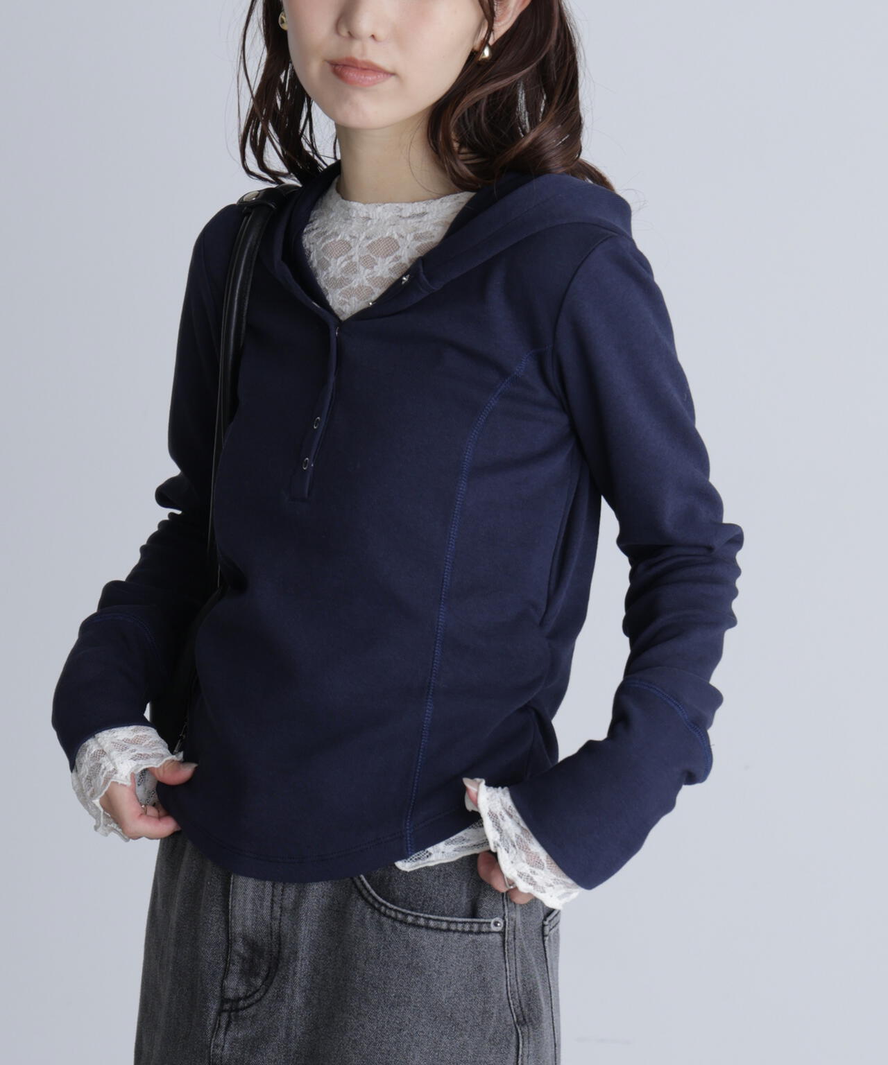 スキッパーカットソーフーディー