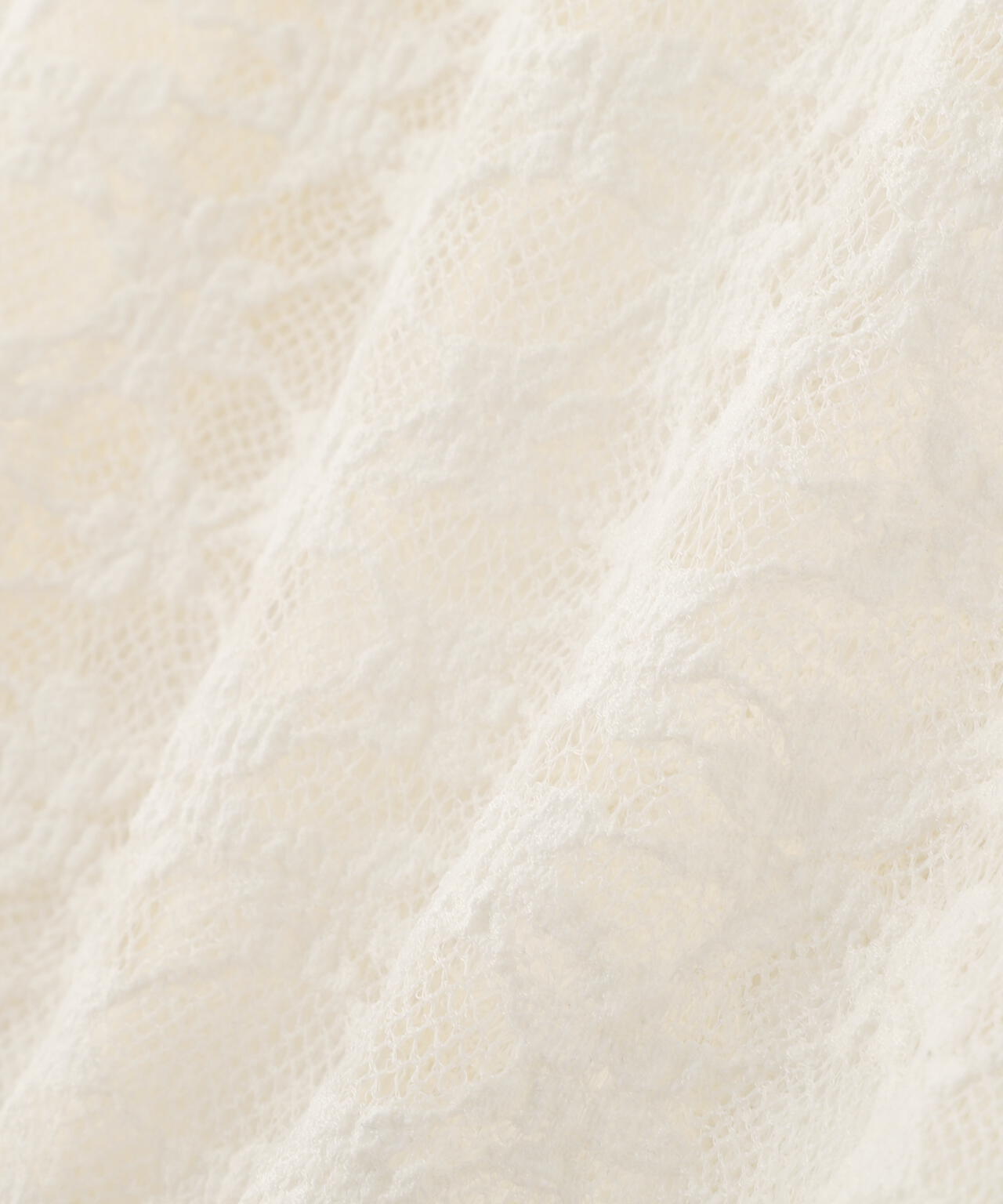 長袖レースカットソー