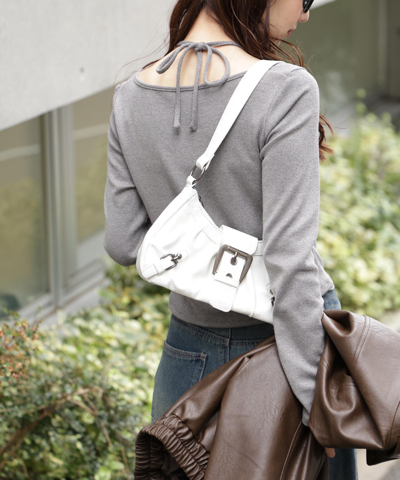 フロントギャザーデコルテカットソー