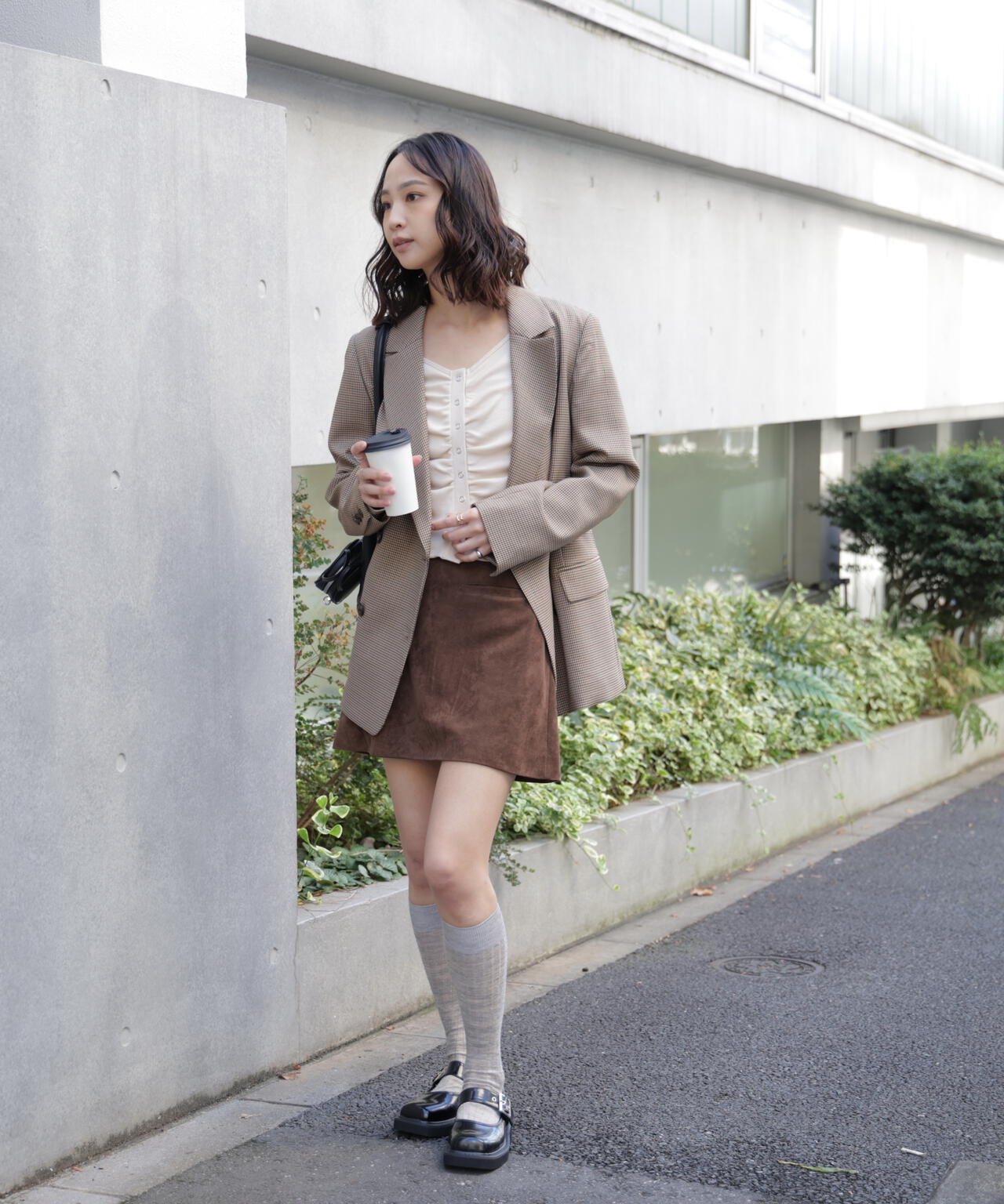 フロントギャザーデコルテカットソー