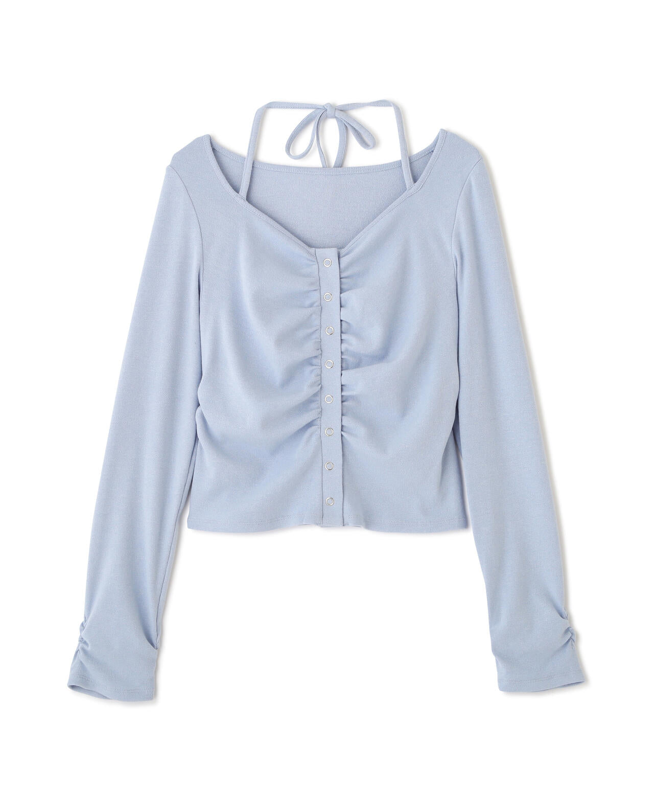 フロントギャザーデコルテカットソー