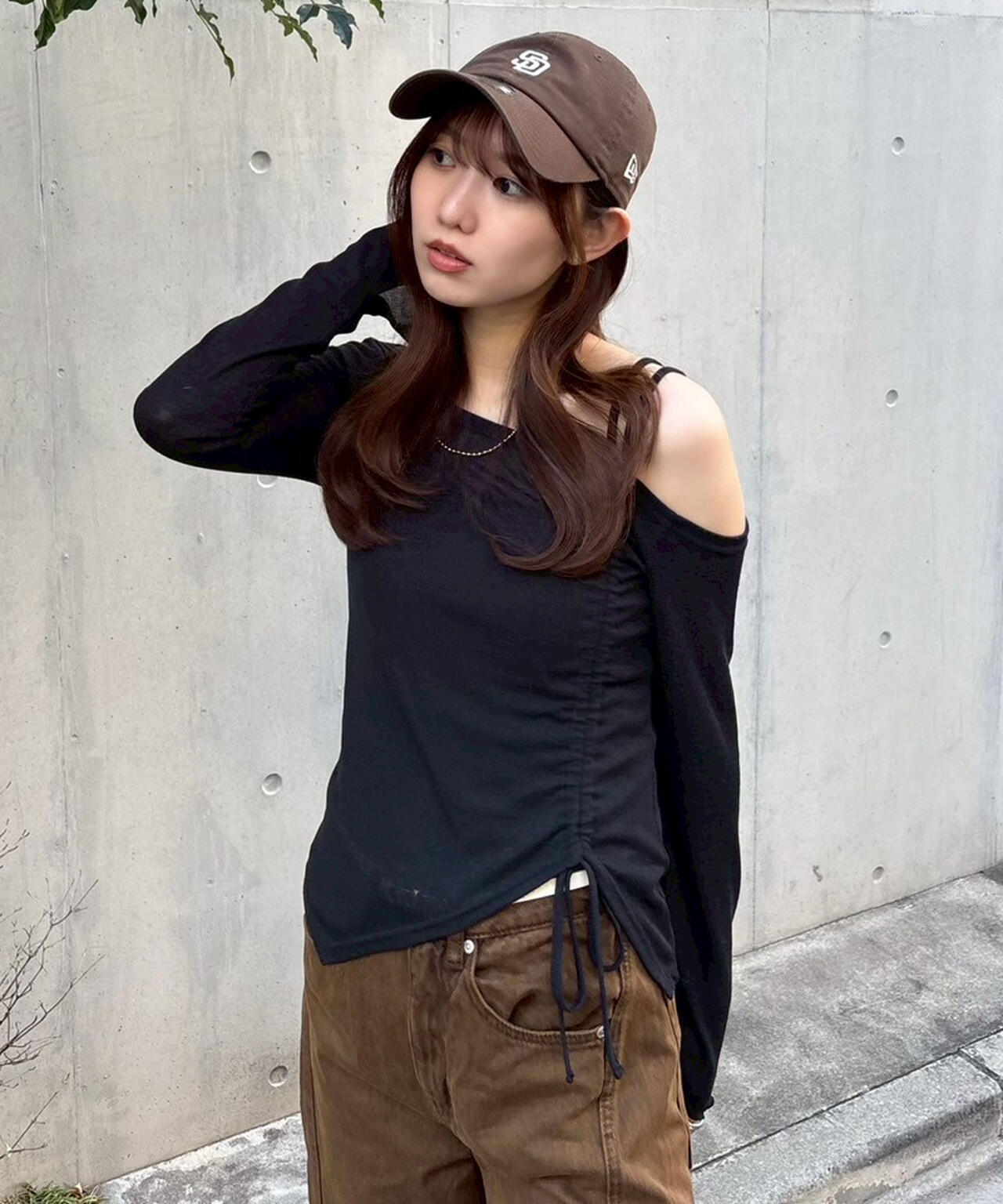 ワンショルシャーリングテレコカットソー