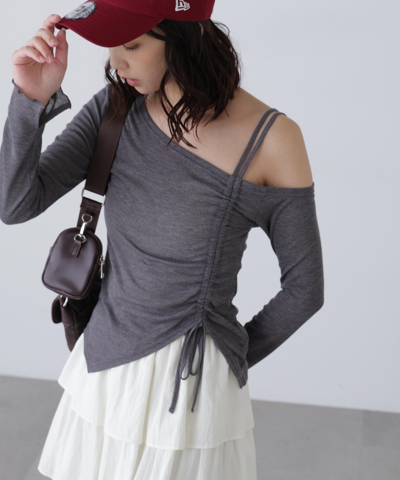 ワンショルシャーリングテレコカットソー