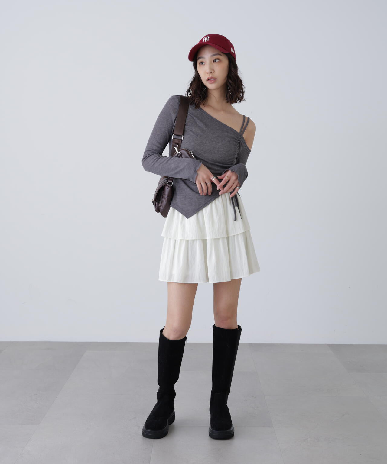 ワンショルシャーリングテレコカットソー