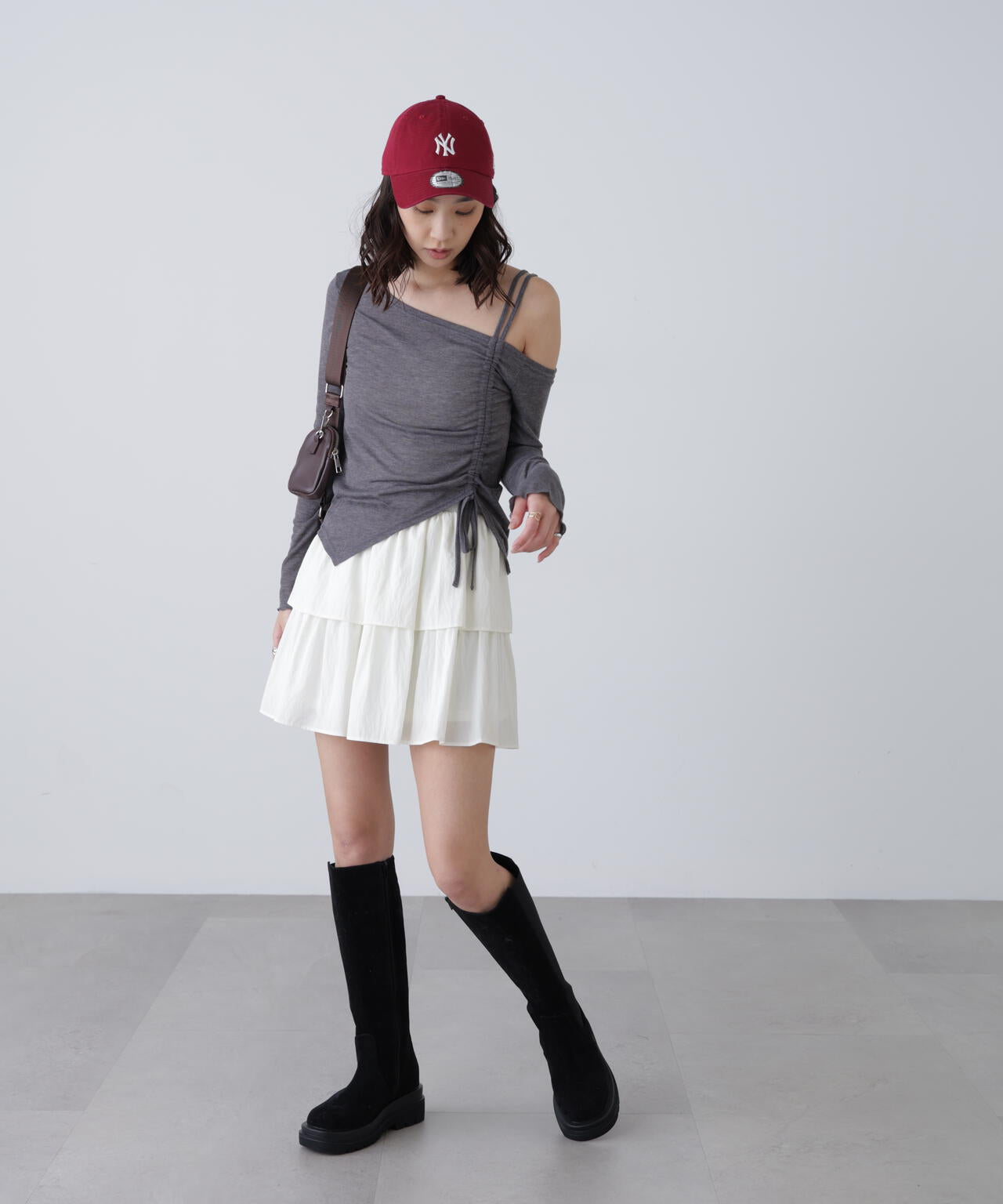 ワンショルシャーリングテレコカットソー